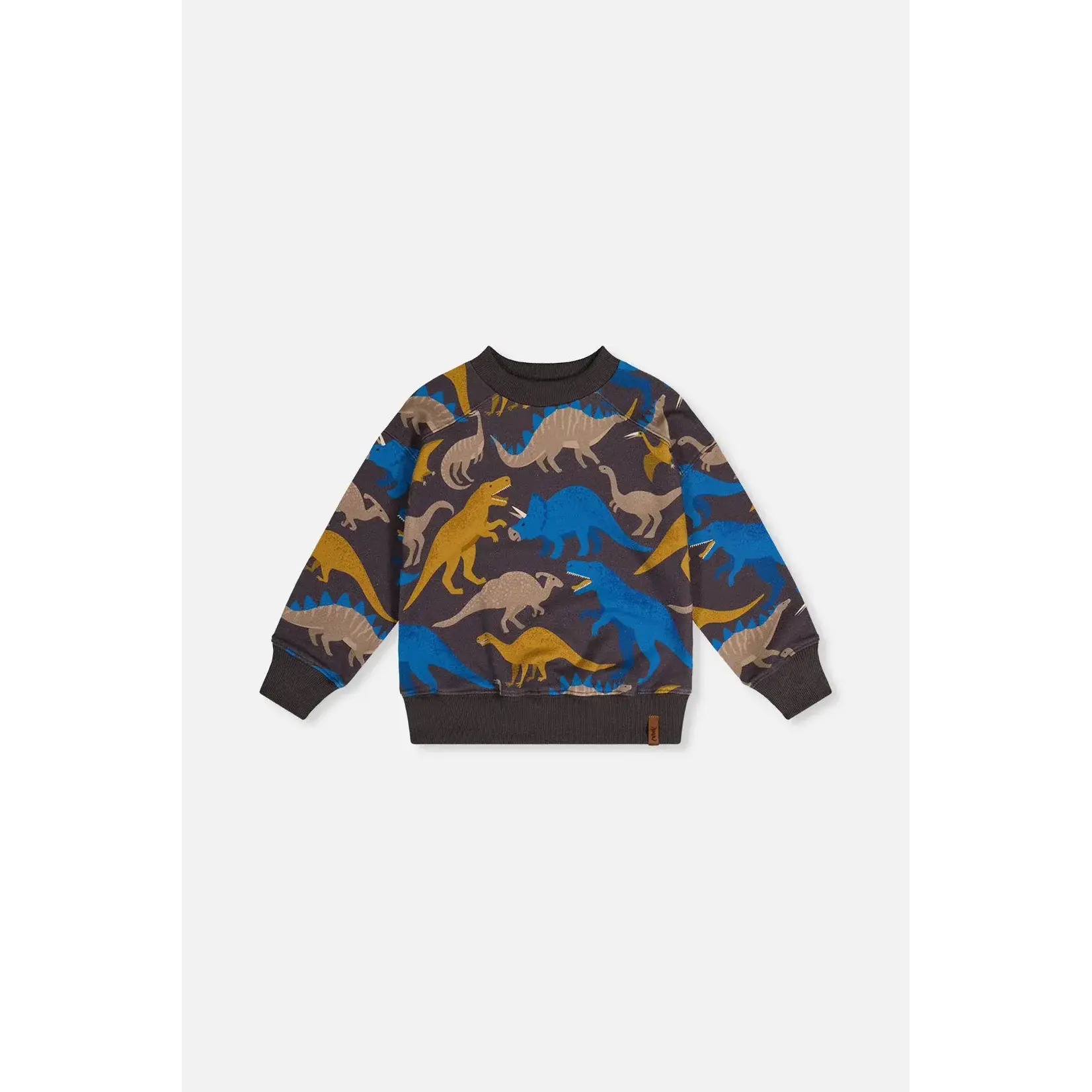 Deux Par Deux Deux Par Deux - Fleece  Dino Sweatshirt