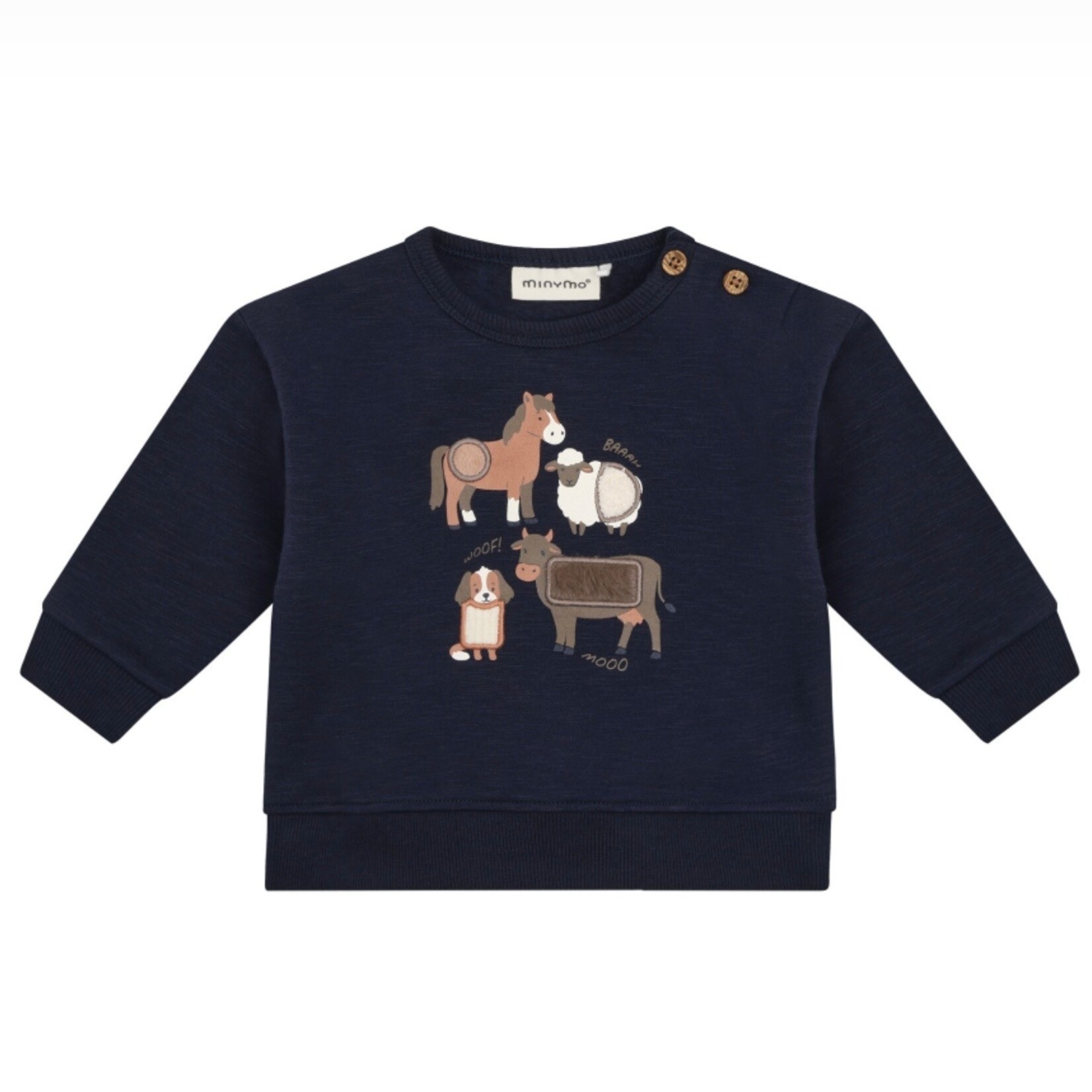 MinyMo MinyMo - Farm Animal Sweatshirt