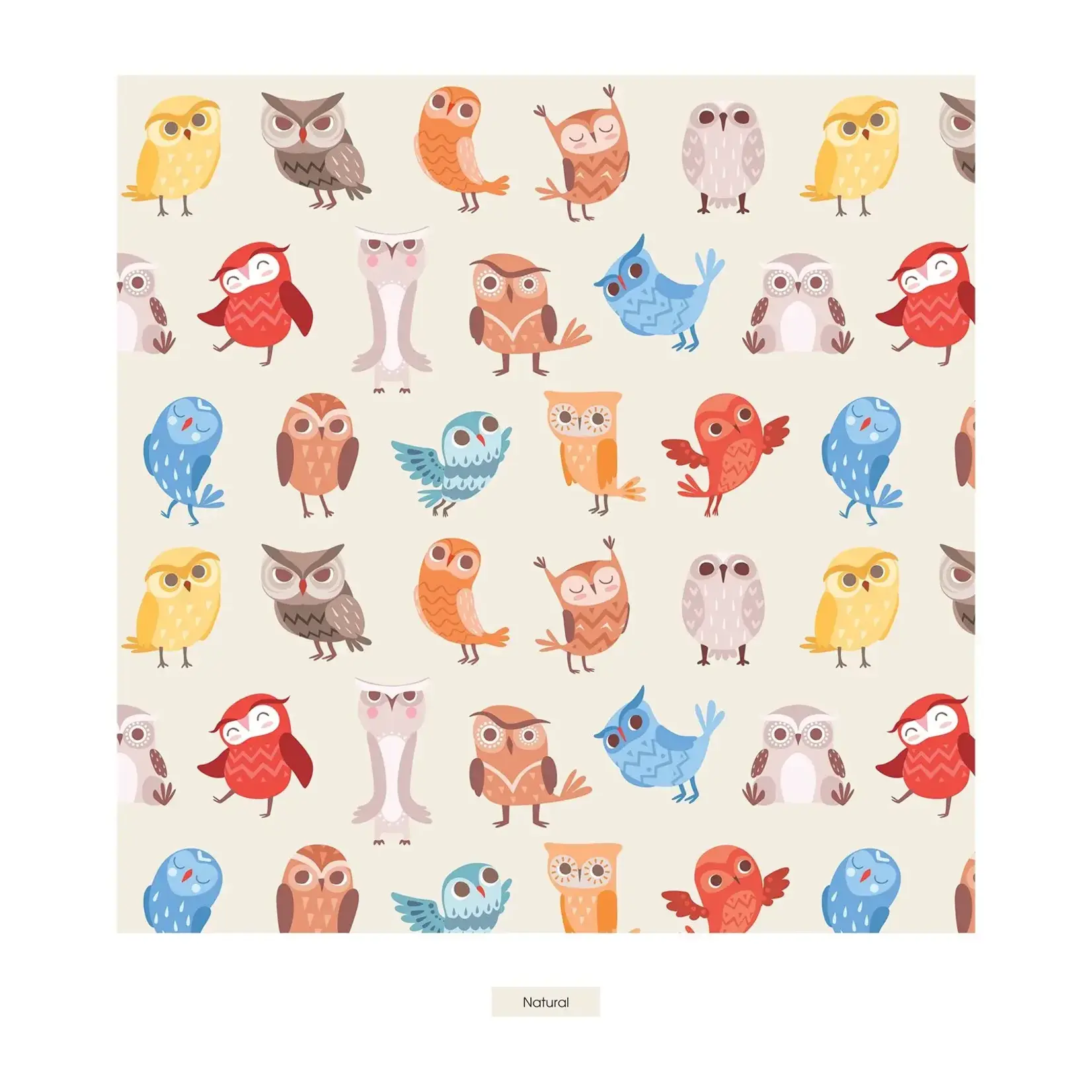 KicKee Pants KicKee Pants - 2 Way Footie Zipper Natural Owls