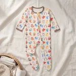 KicKee Pants KicKee Pants - 2 Way Footie Zipper Natural Owls