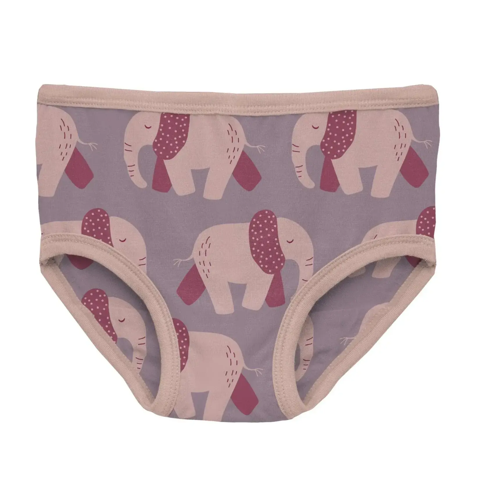 KicKee Pants KicKee Pants - Girl’s Underwear | Lavender Pink Elephants