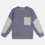 Deux Par Deux Deux Par Deux -Colorblock Brushed Jersey Top With Chest Pocket