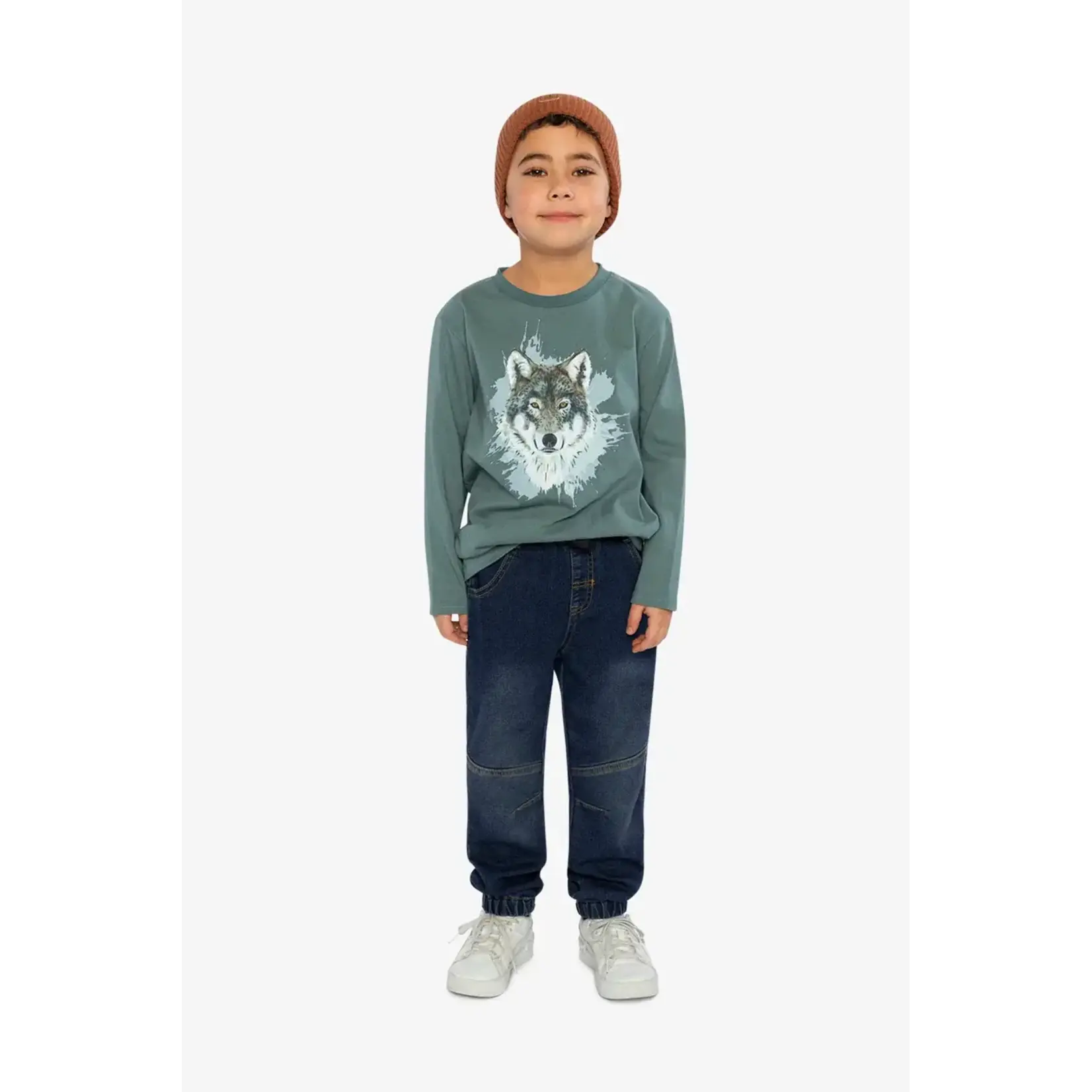 Deux Par Deux Deux Par Deux -French Terry Denim Jogger Pants