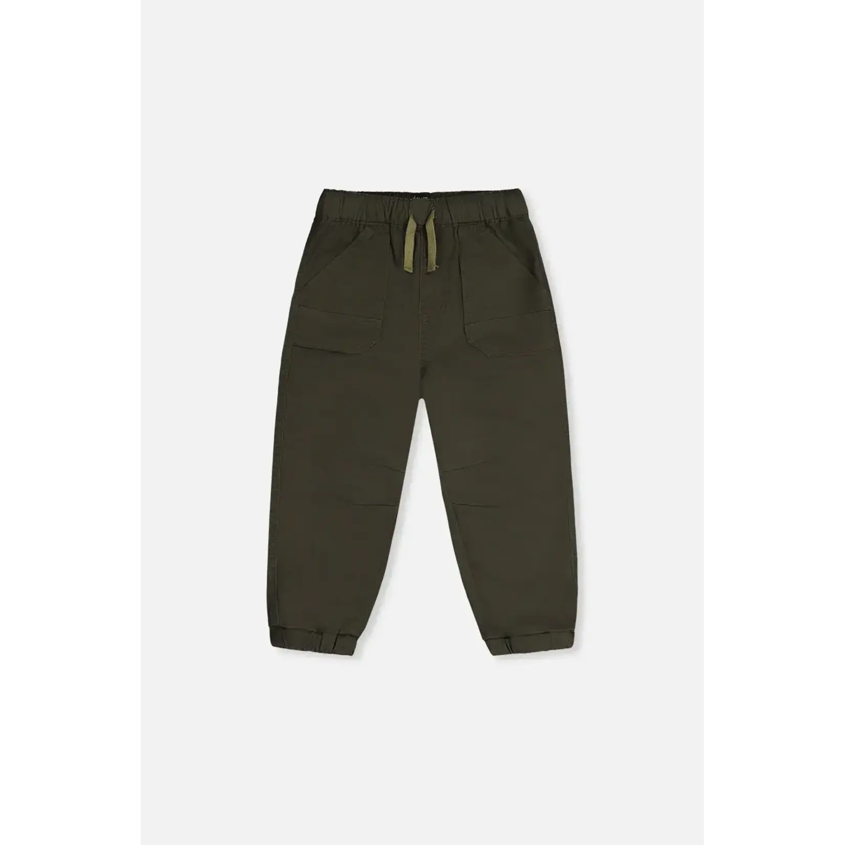 Deux Par Deux Deux Par Deux -Stretch Canvas Jogger With Patch Pockets