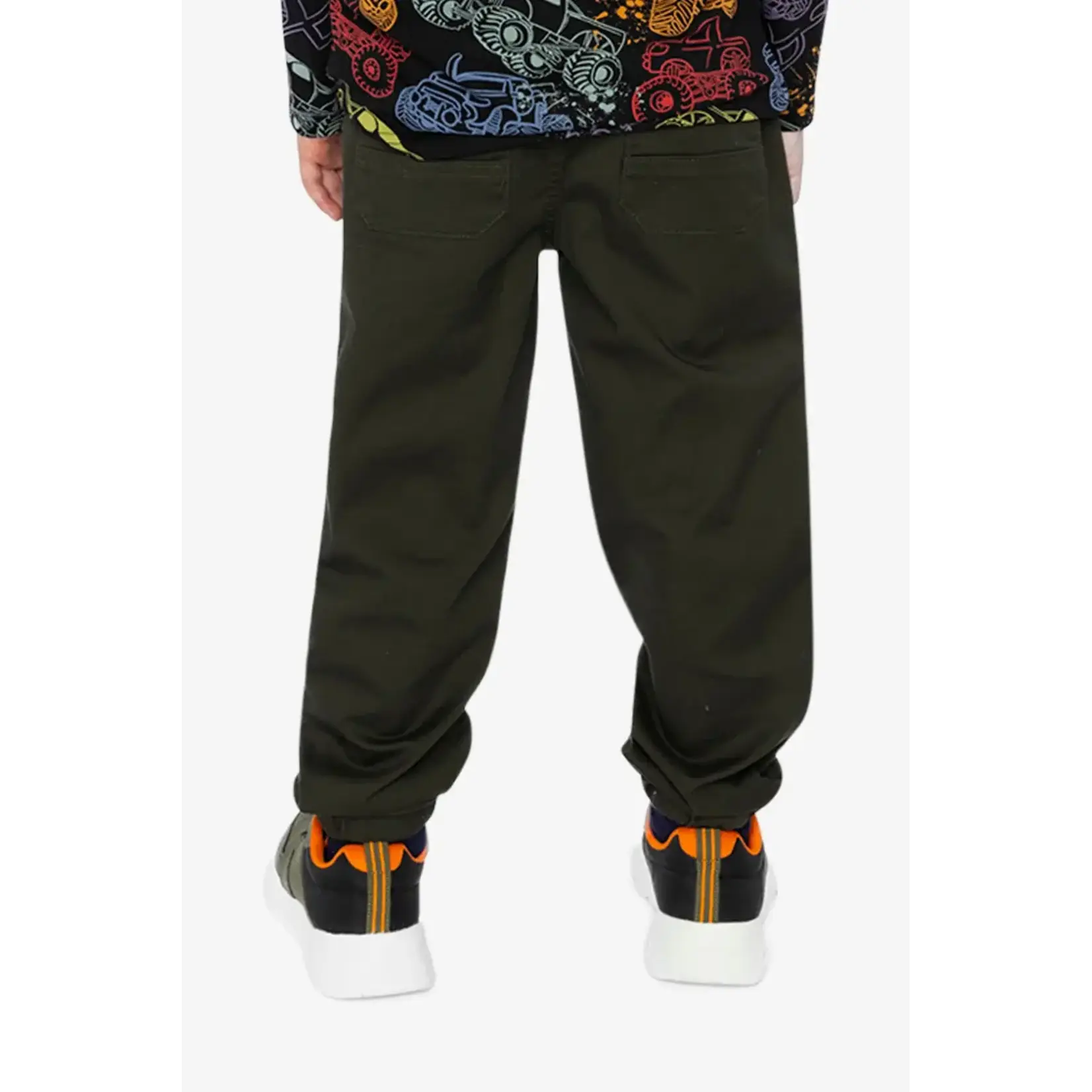 Deux Par Deux Deux Par Deux -Stretch Canvas Jogger With Patch Pockets