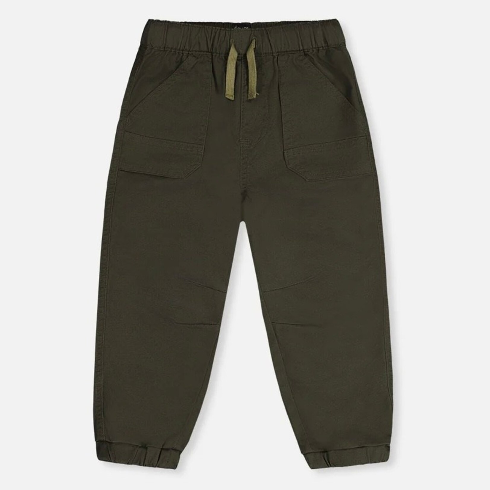 Deux Par Deux Deux Par Deux -Stretch Canvas Jogger With Patch Pockets