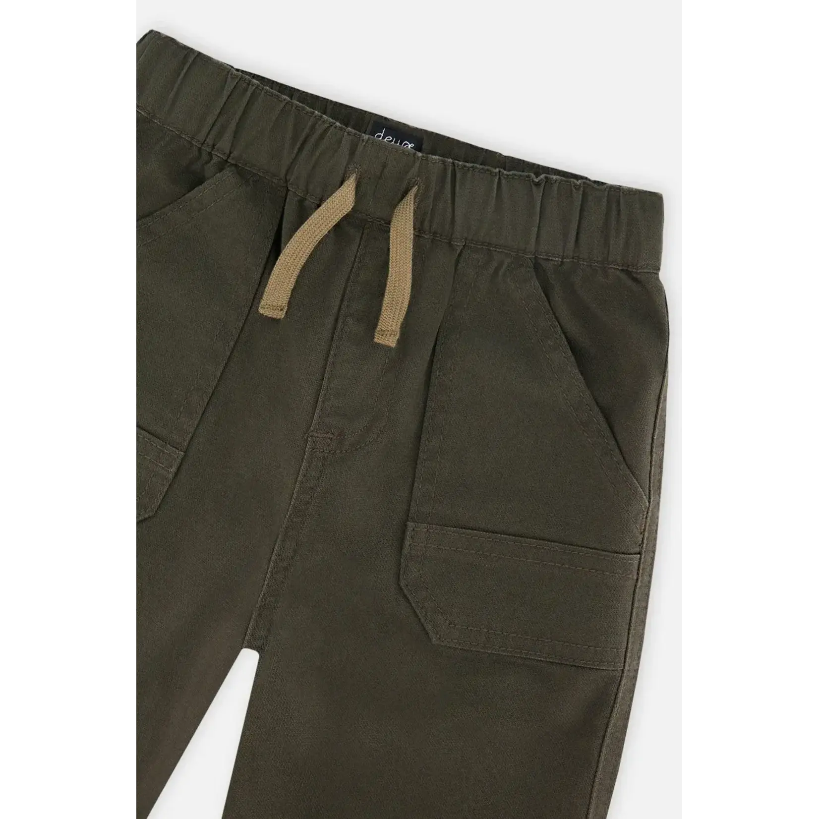 Deux Par Deux Deux Par Deux -Stretch Canvas Jogger With Patch Pockets
