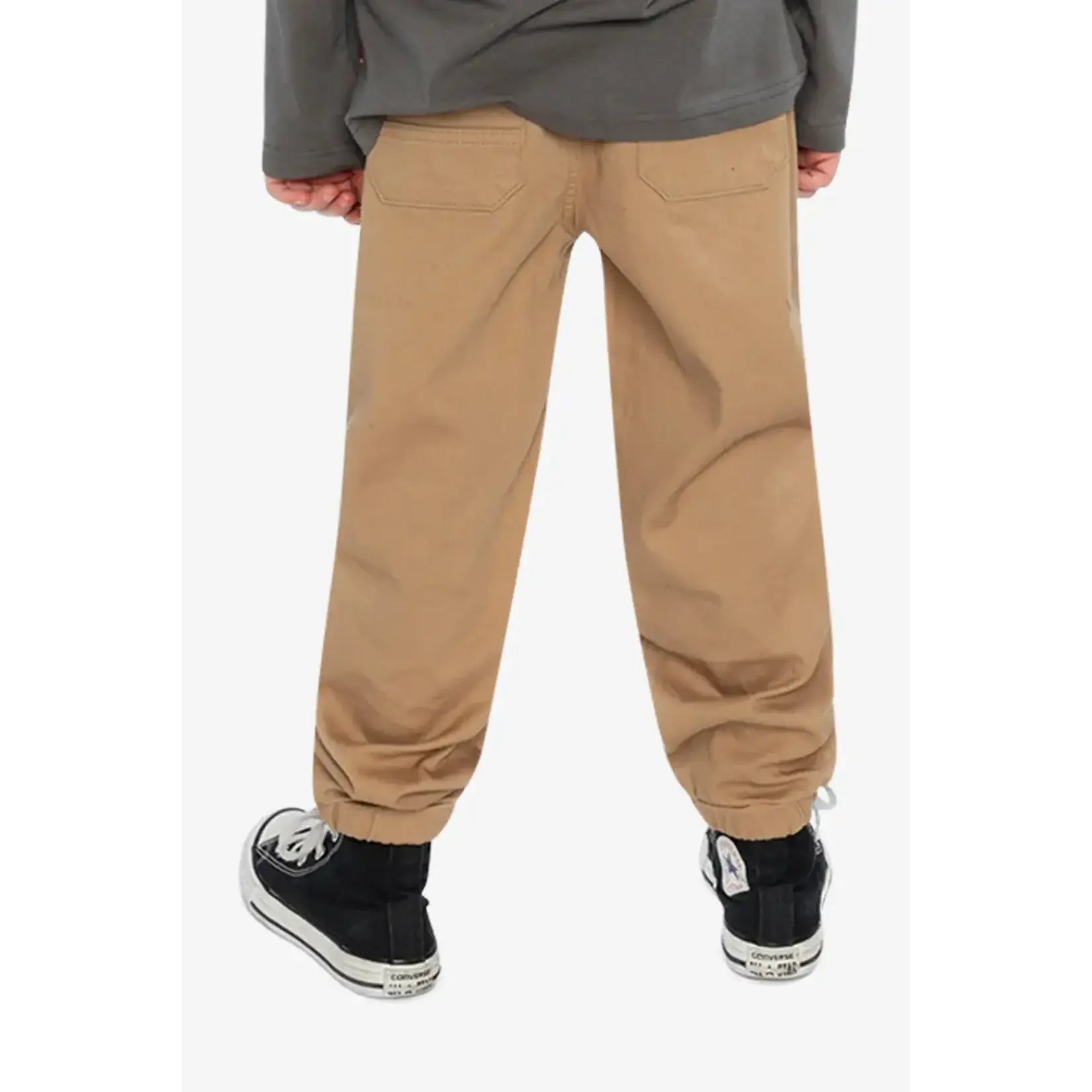 Deux Par Deux Deux Par Deux -Stretch Canvas Jogger With Patch Pockets