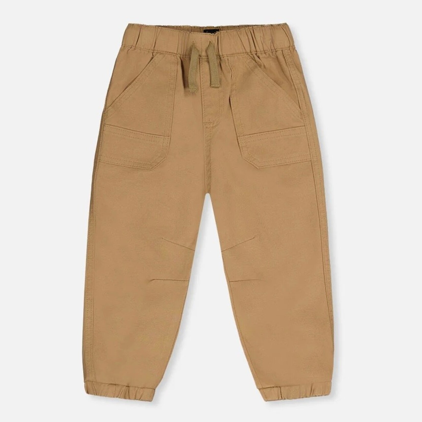 Deux Par Deux Deux Par Deux -Stretch Canvas Jogger With Patch Pockets