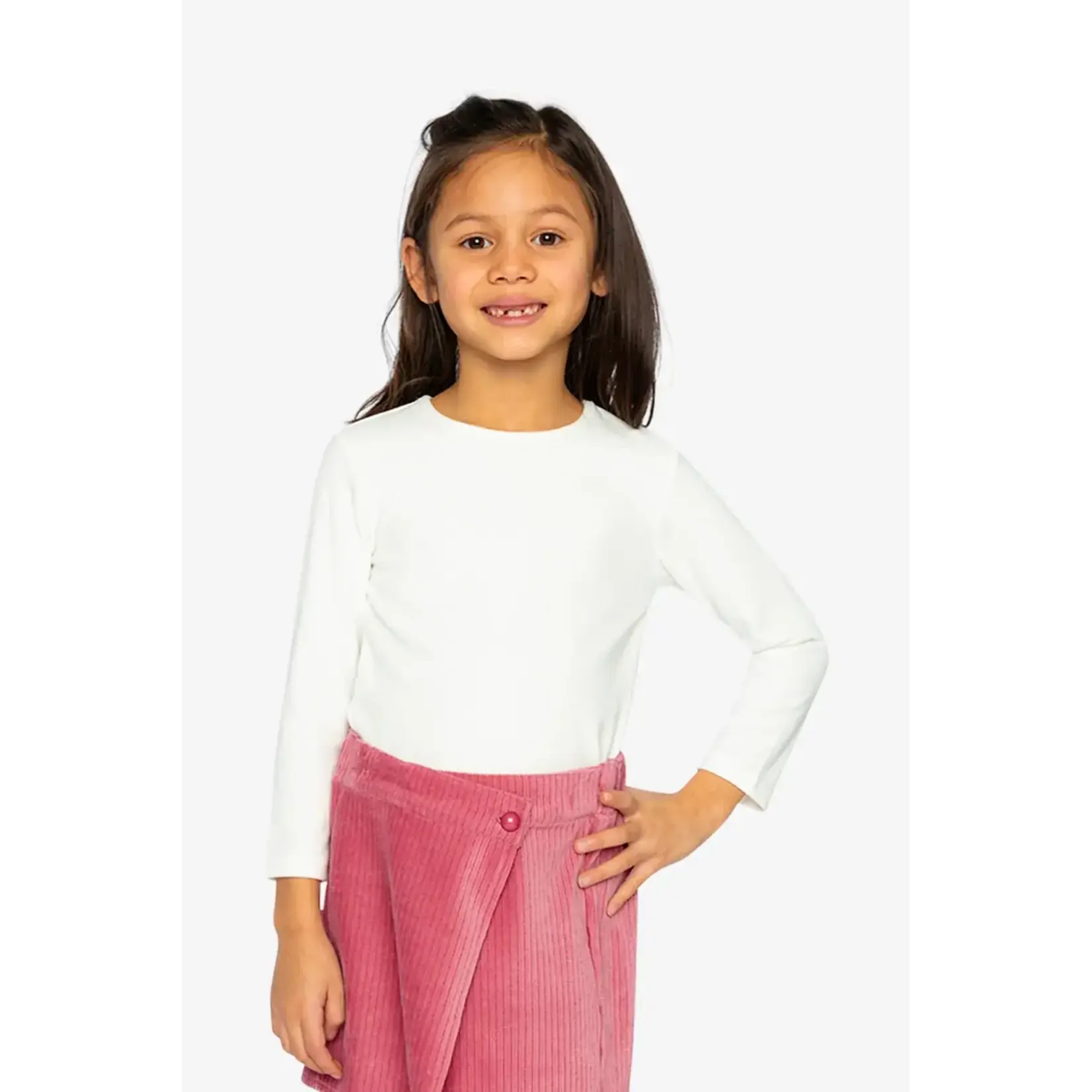 Deux Par Deux Deux Par Deux - Brushed Rib Crew Neck Top