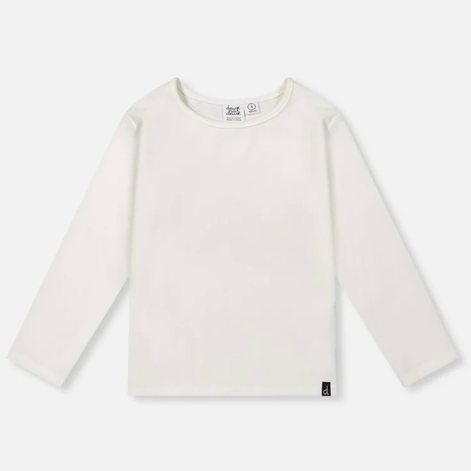Deux Par Deux Deux Par Deux - Brushed Rib Crew Neck Top