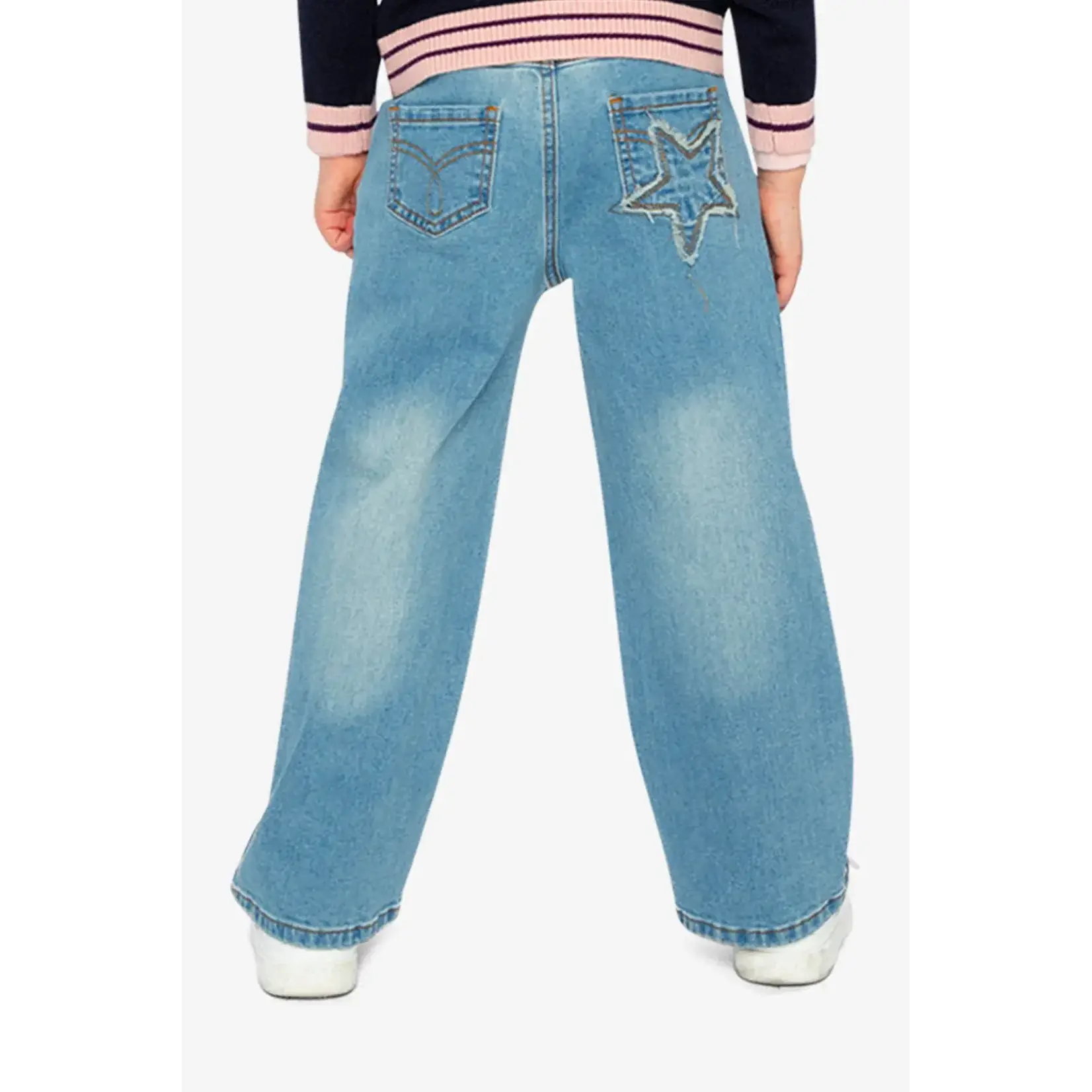 Deux Par Deux Deux Par Deux - Wide Leg Jeans With Stars