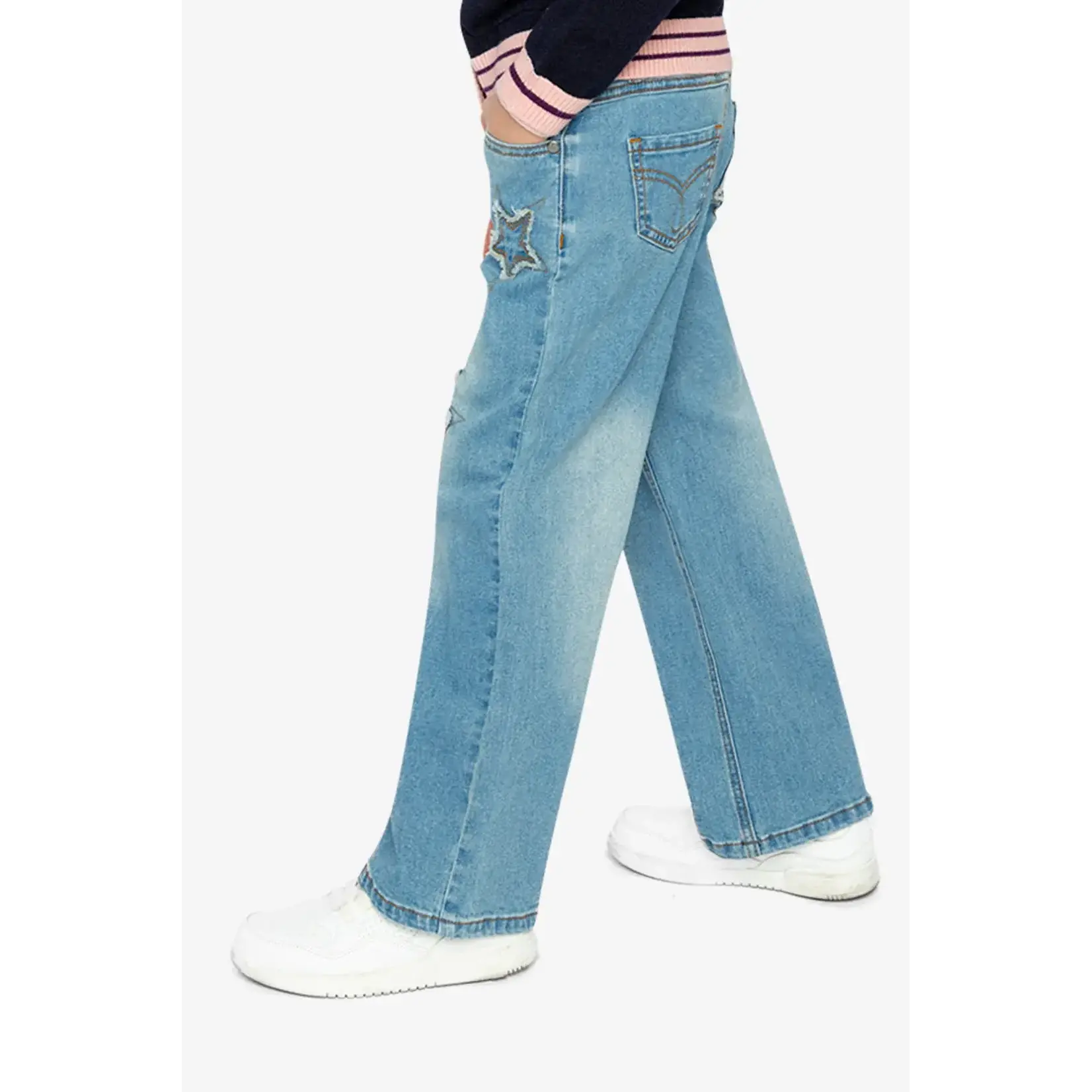 Deux Par Deux Deux Par Deux - Wide Leg Jeans With Stars