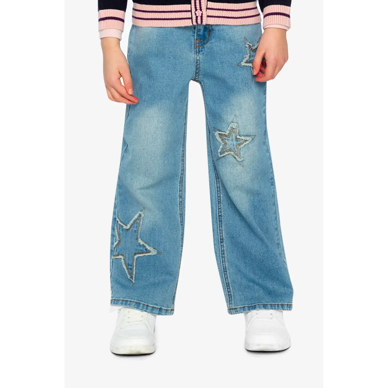 Deux Par Deux Deux Par Deux - Wide Leg Jeans With Stars