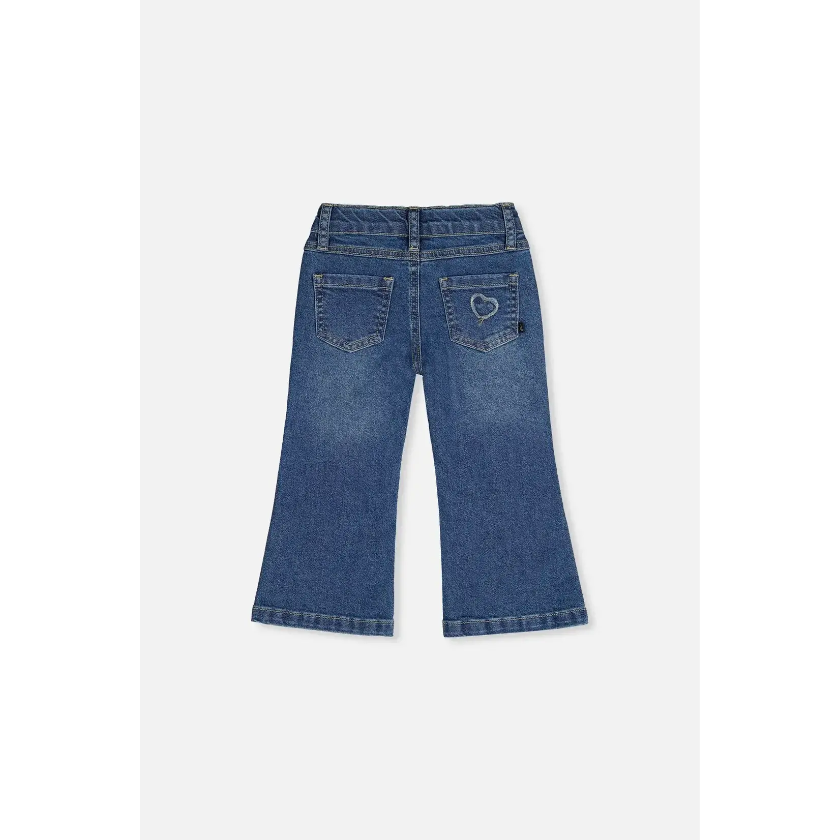 Deux Par Deux Deux Par Deux - Boot Leg Jeans With Embroidey