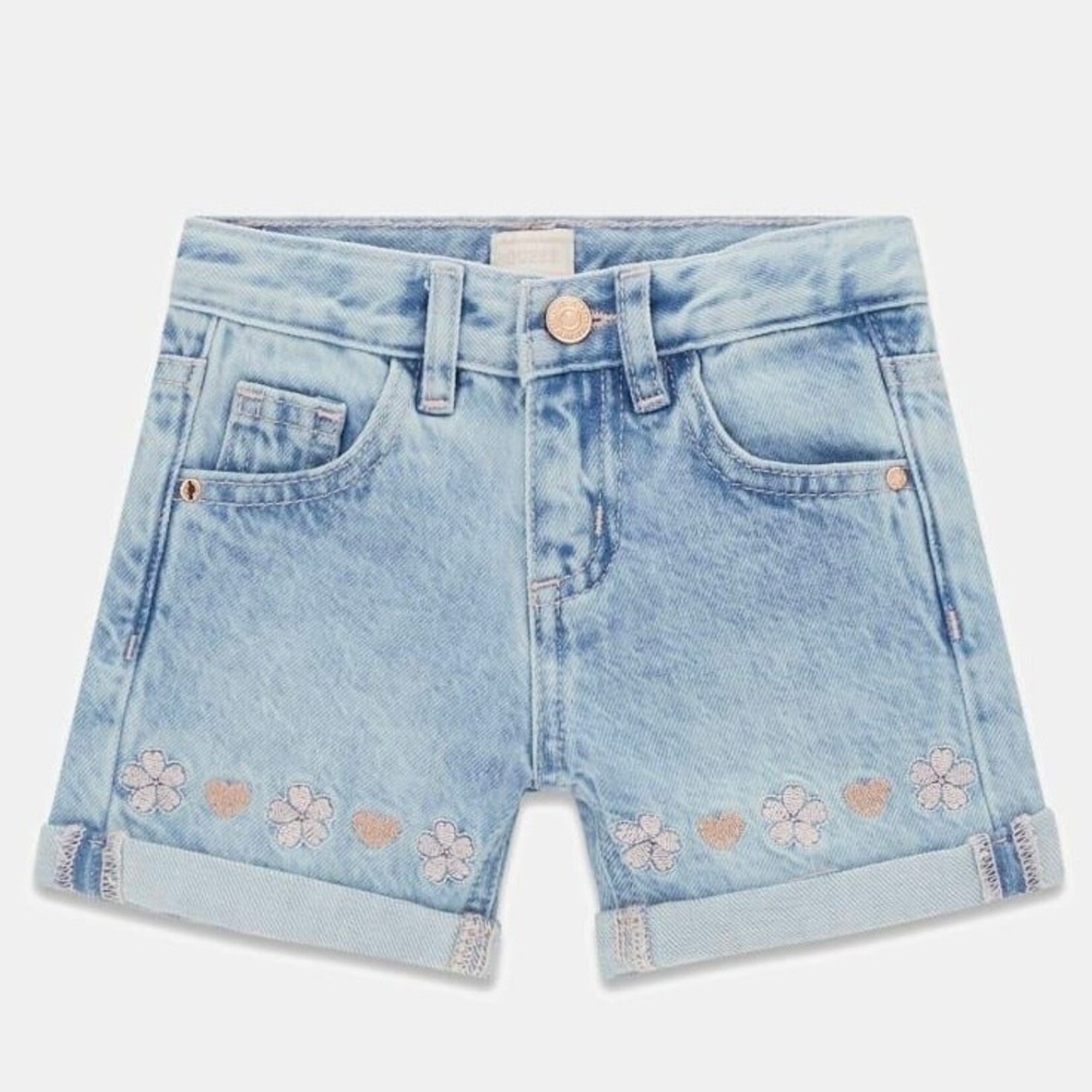 Guess Guess - Denim Shorts Embroidery Flowers