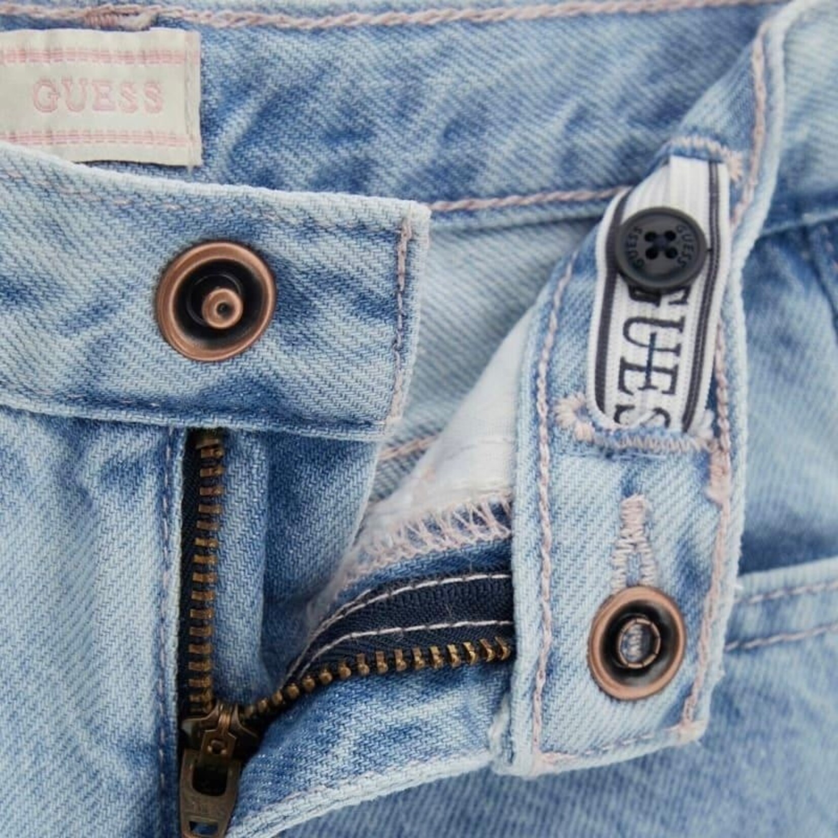 Guess Guess - Denim Shorts Embroidery Flowers