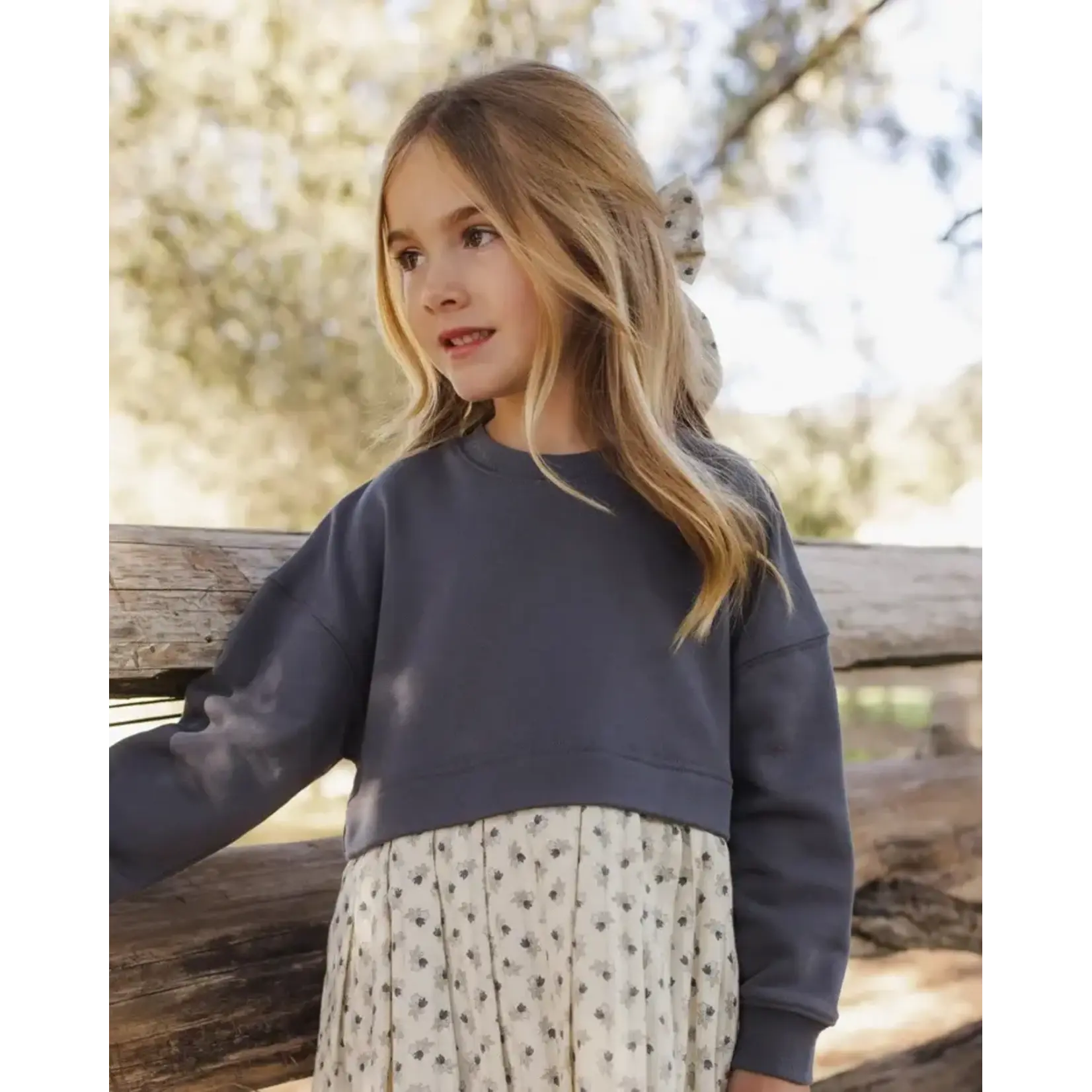 Rylee + Cru Rylee + Cru - Sweatshirt Dress Vintage Fleur