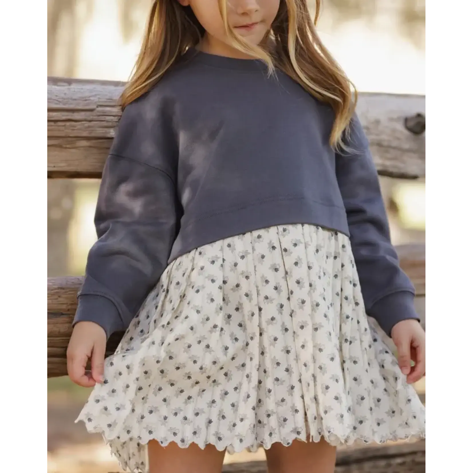Rylee + Cru Rylee + Cru - Sweatshirt Dress Vintage Fleur