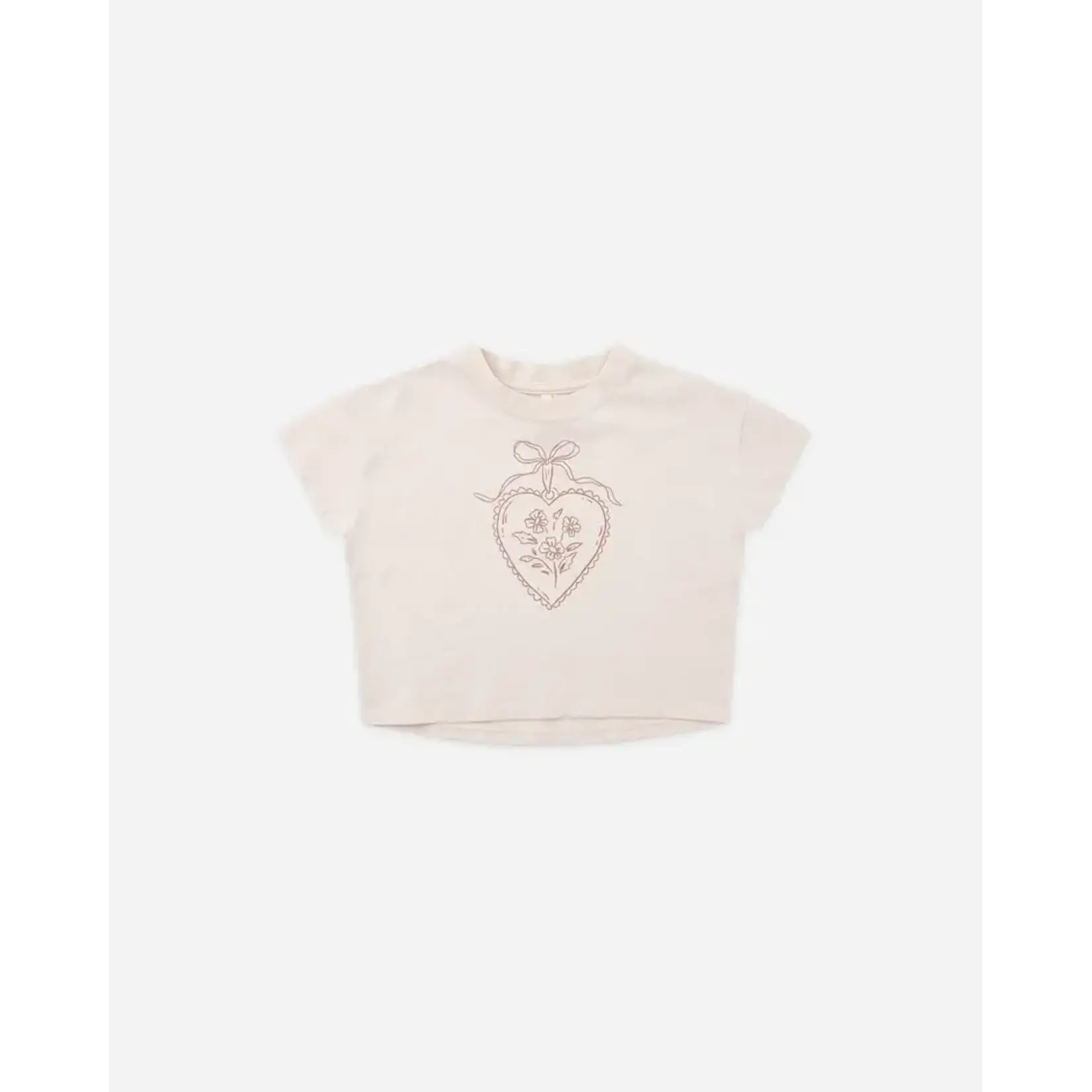 Rylee + Cru Rylee + Cru - Boxy Tee Heart Locket