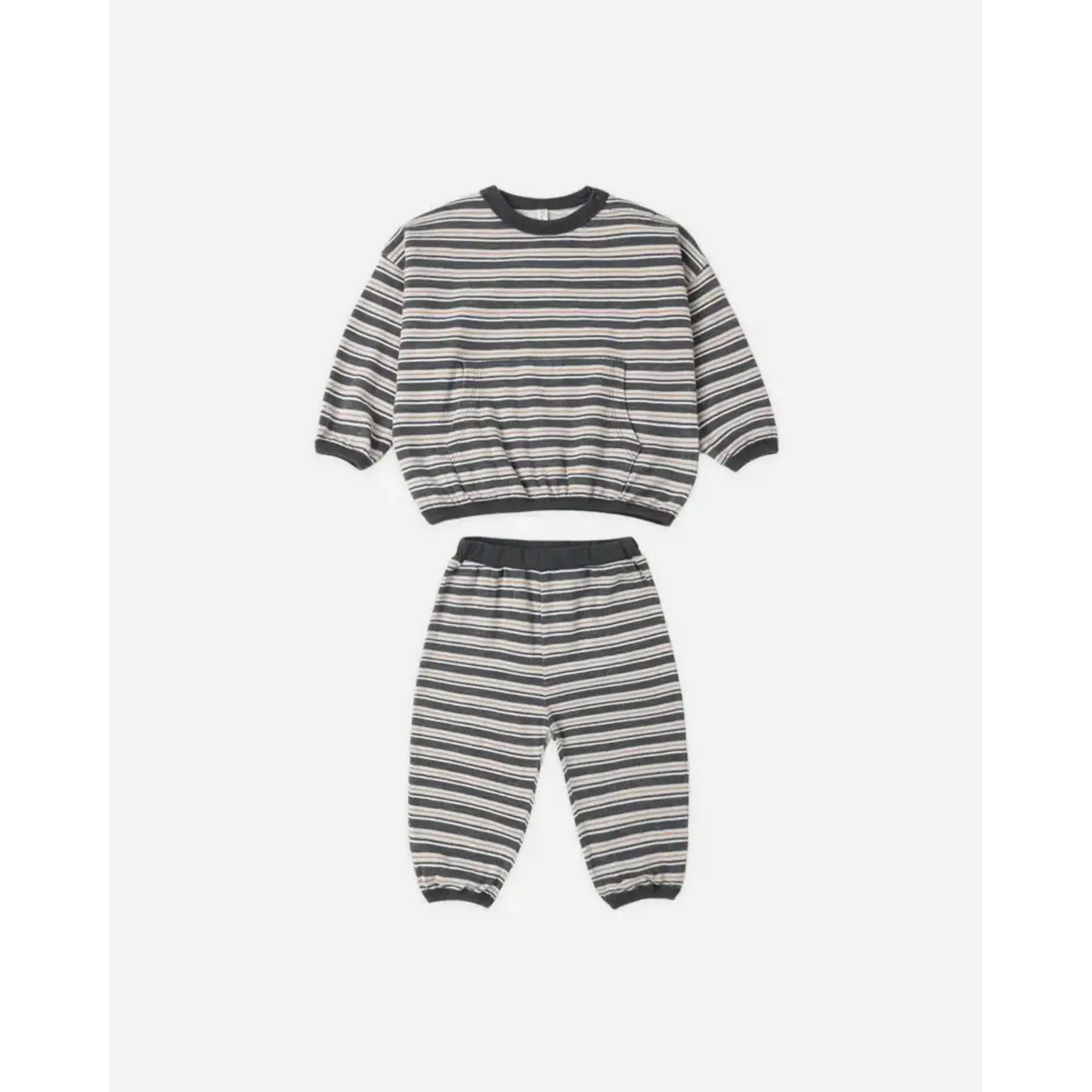 Rylee + Cru Rylee + Cru - Relaxed Set Blue Stripe