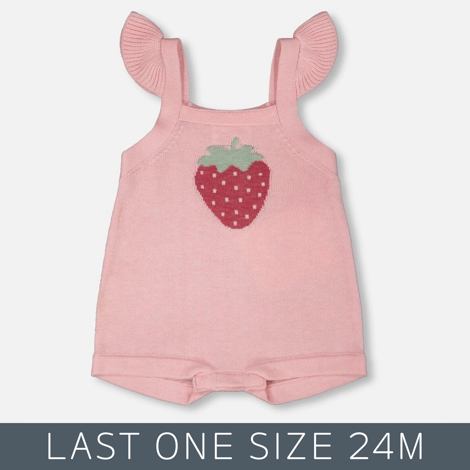 Deux Par Deux Deux Par Deux - Knit Strawberry Romper