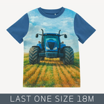 MinyMo Minymo - Blue Tractor Tee