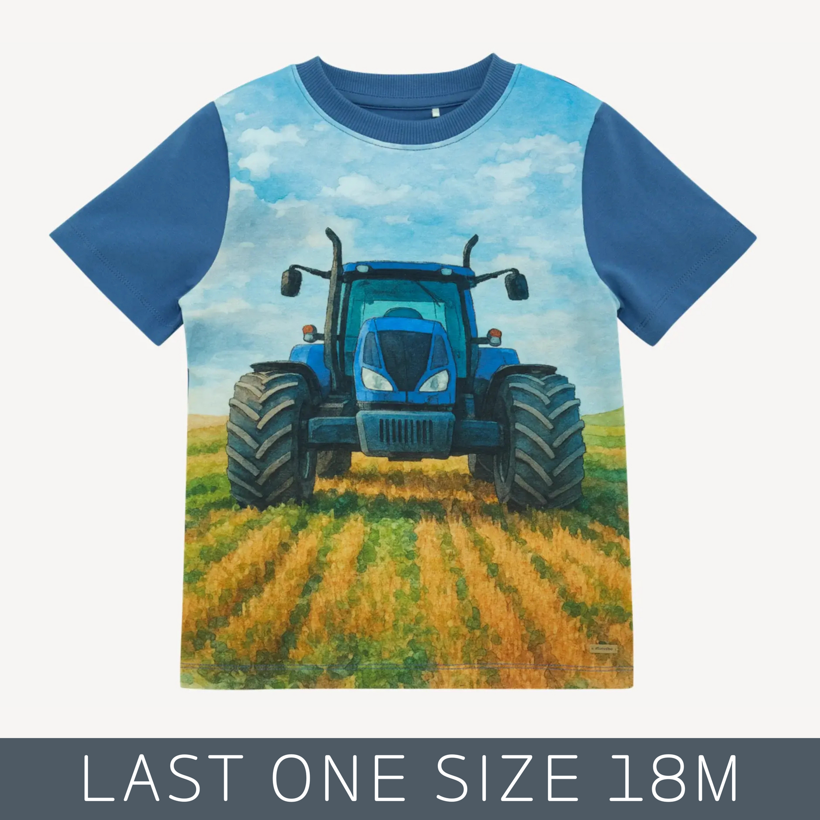 MinyMo Minymo - Blue Tractor Tee