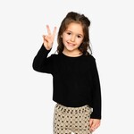 Deux Par Deux Deux Par Deux -B rushed Rib Crew Neck Top
