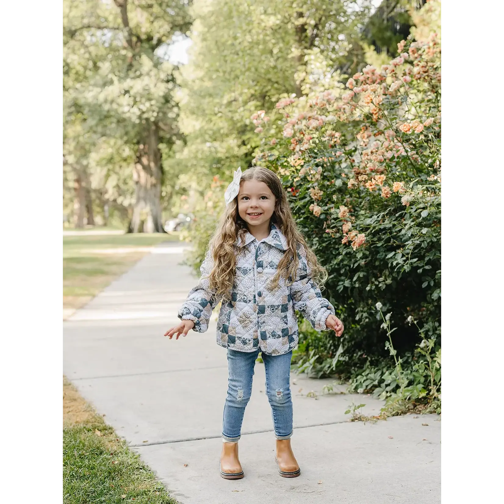 Mebie Baby Mebie Baby- Patchwork Quilted Jacket