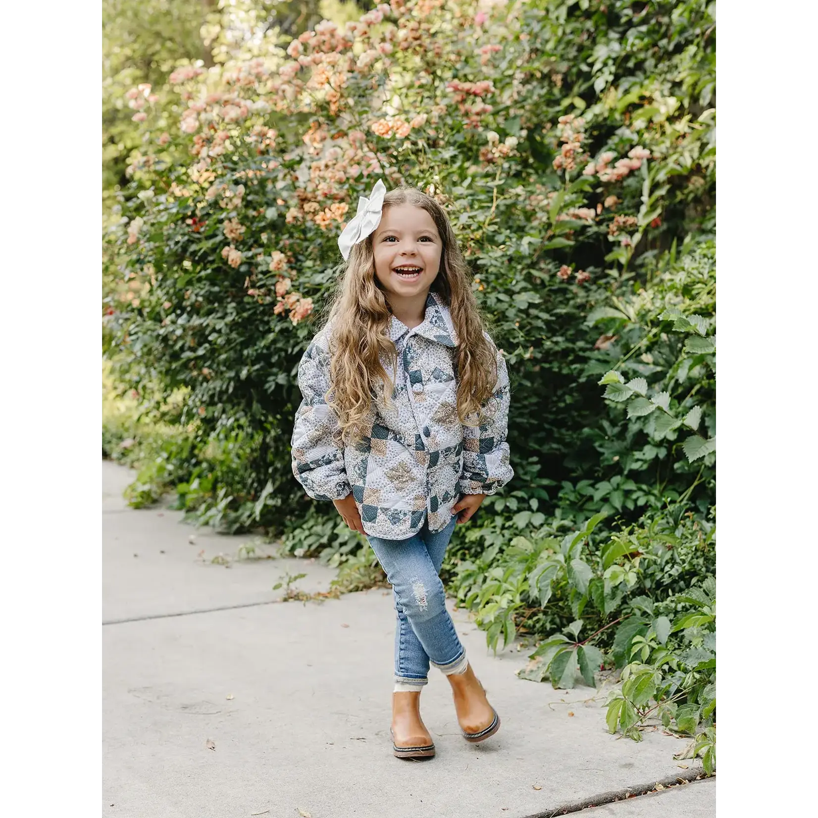 Mebie Baby Mebie Baby- Patchwork Quilted Jacket