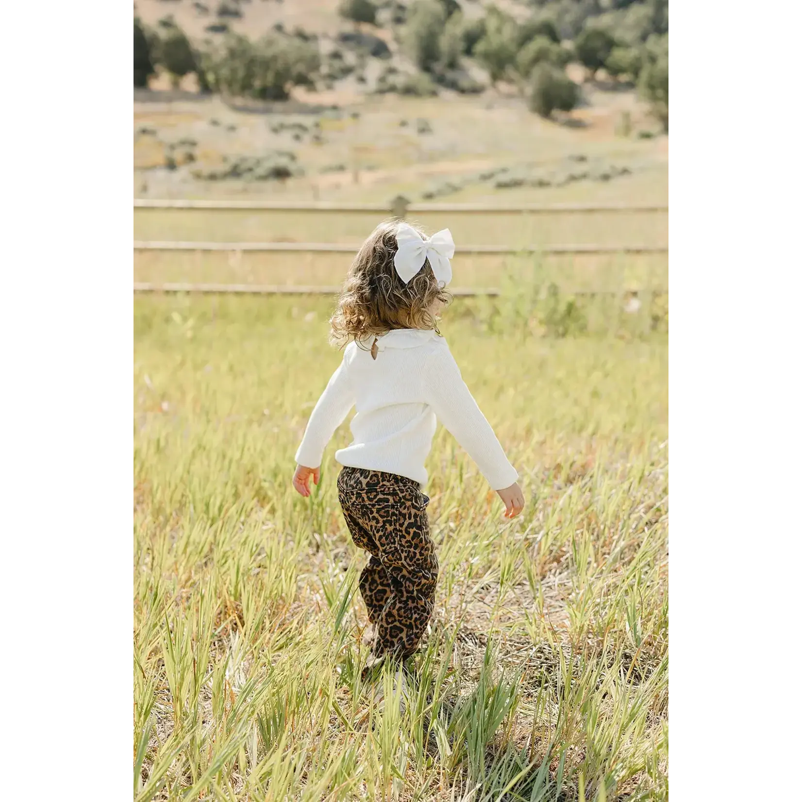 Mebie Baby Mebie Baby - Ribbed Ruffle Long Sleeve Shirt