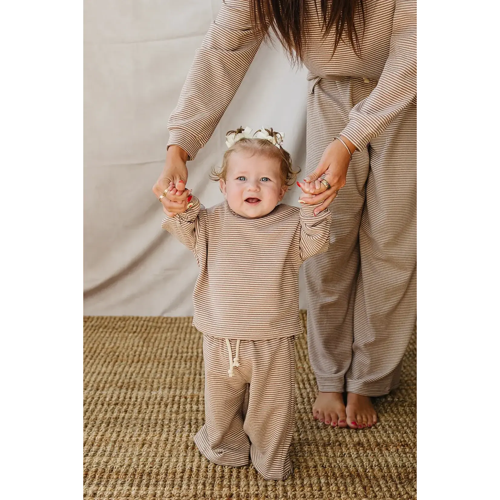 Mebie Baby Mebie Baby - Striped Loungewear Set