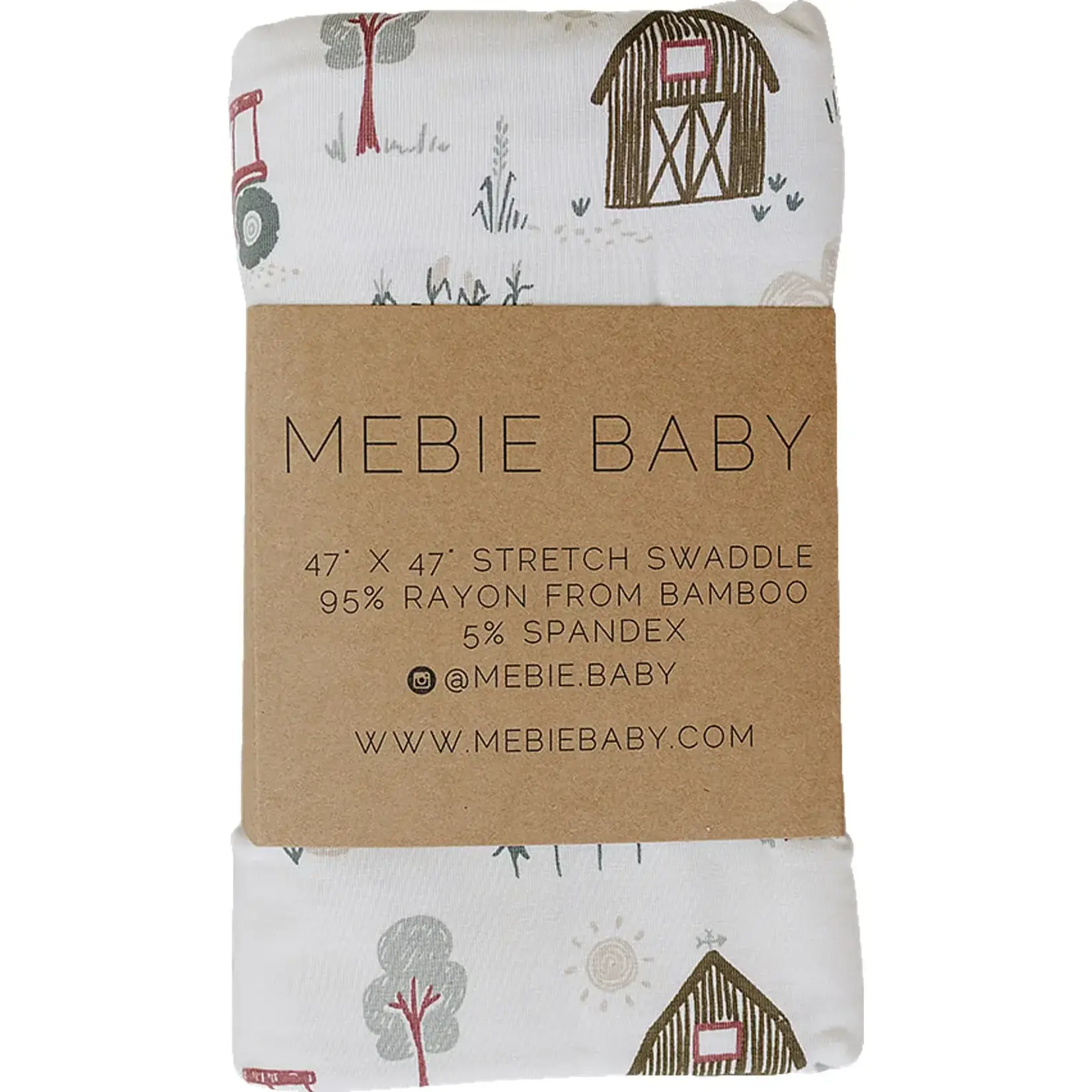Mebie Baby Mebie Baby -  Farmhouse Bamboo Stretch Swaddle