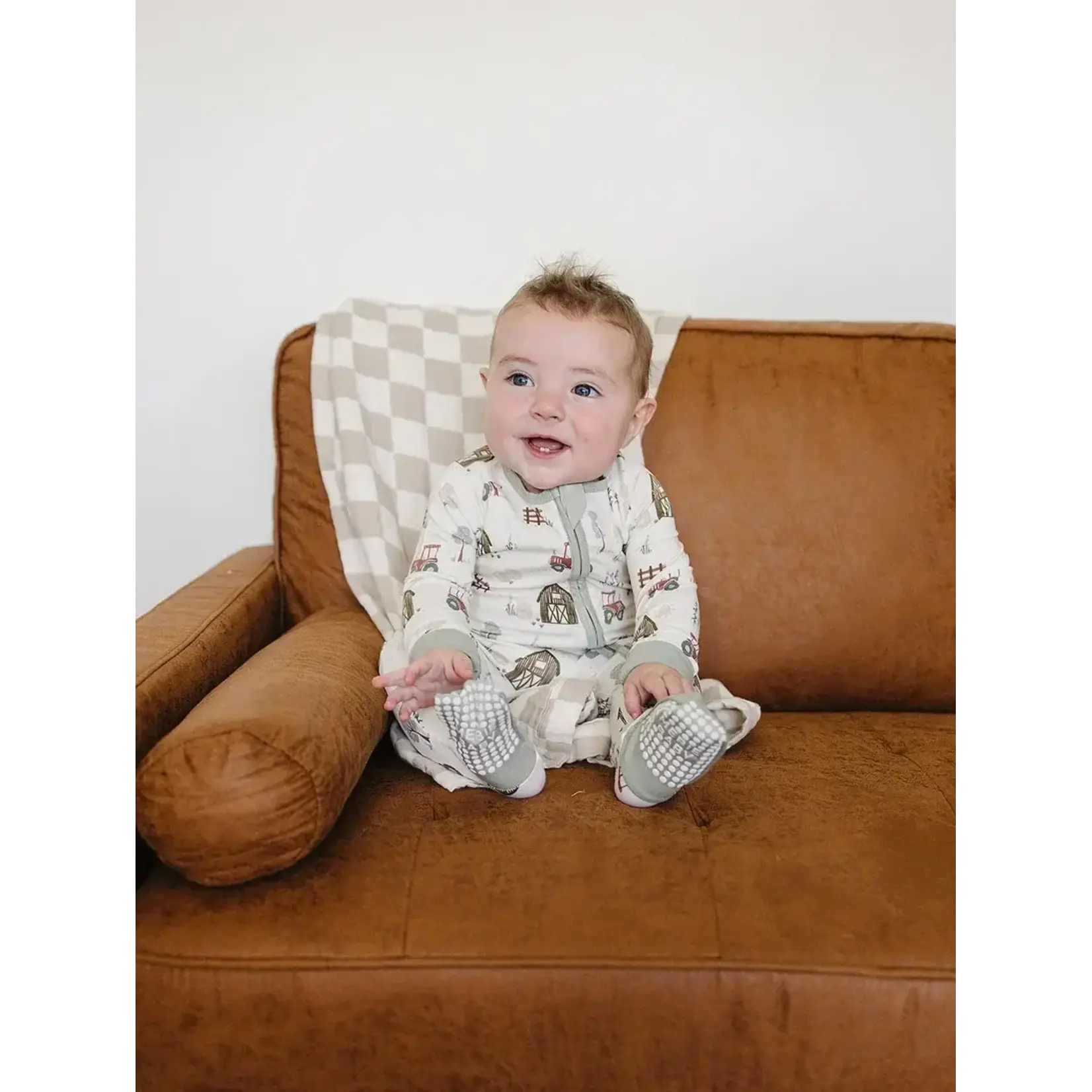 Mebie Baby Mebie Baby - Farmhouse  Bamboo Zipper Sleeper