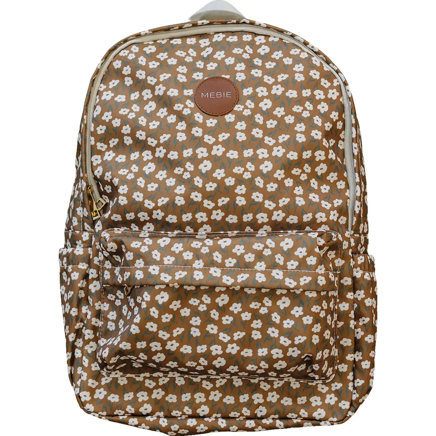 Mebie Baby Mebie Baby - Mustard Floral Large Backpack