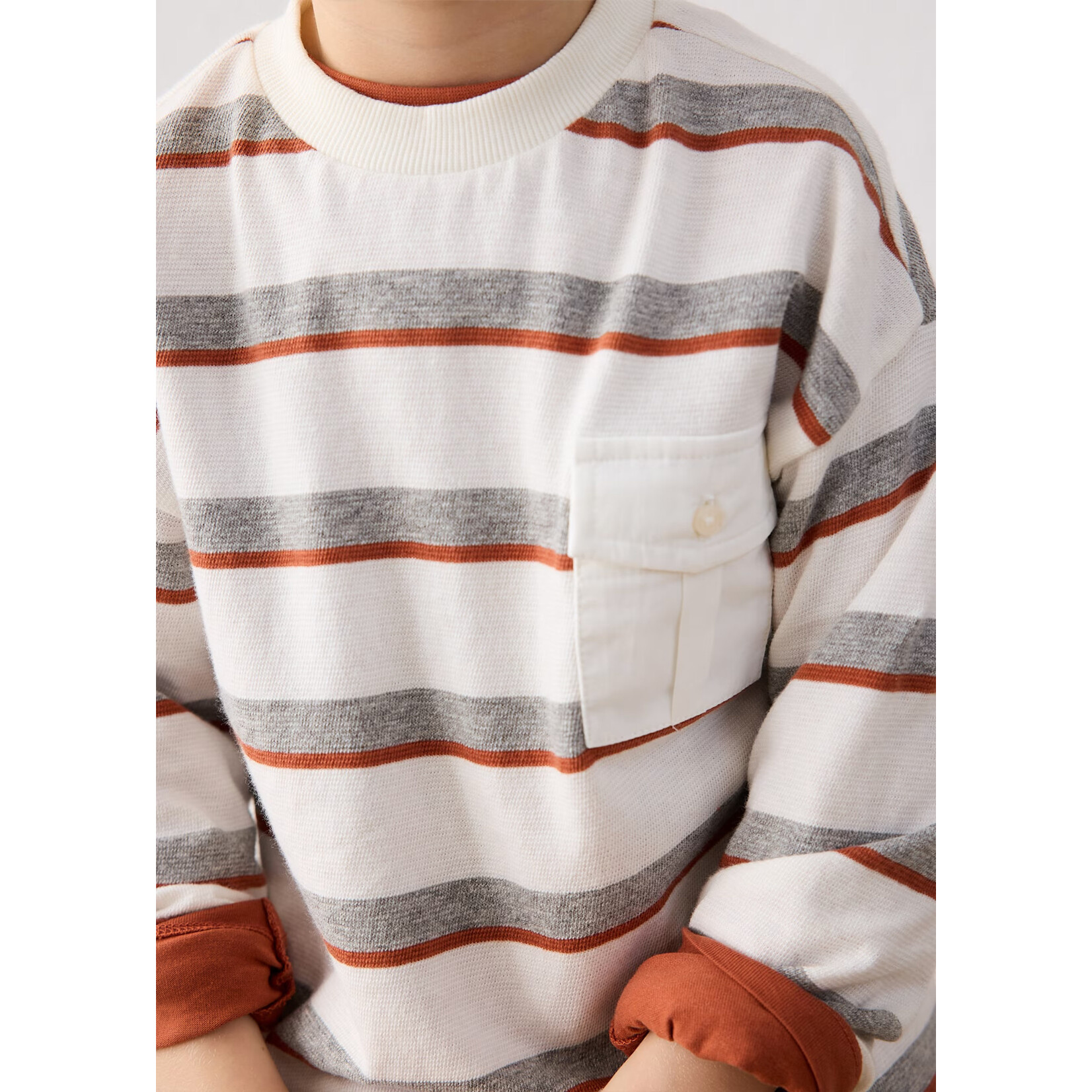 Mayoral Mayoral - L/S Stripes T-Shirt With Pocket (4008)