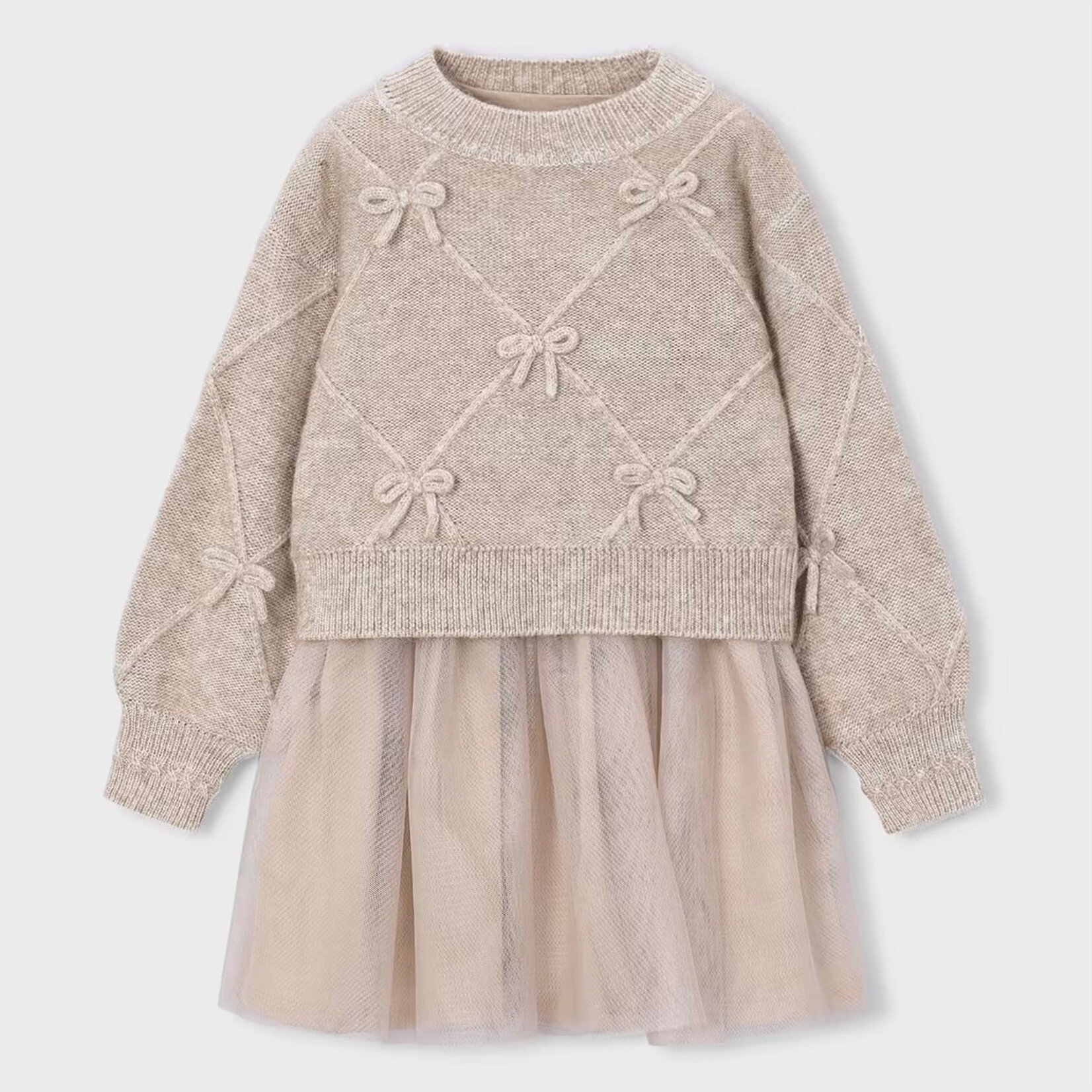 Mayoral Mayoral -  Knit Dress With Bows (4927)