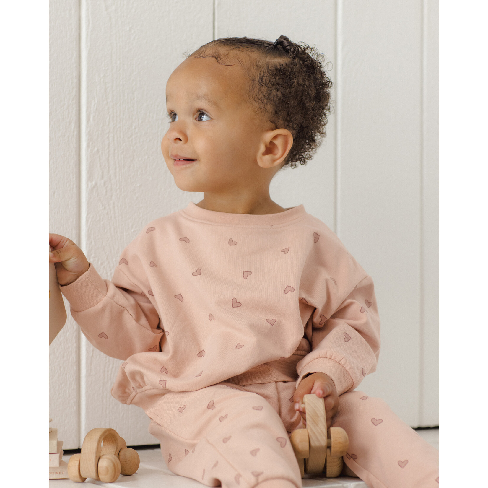 Quincy Mae Quincy Mae - Relaxed Sweatpant Hearts