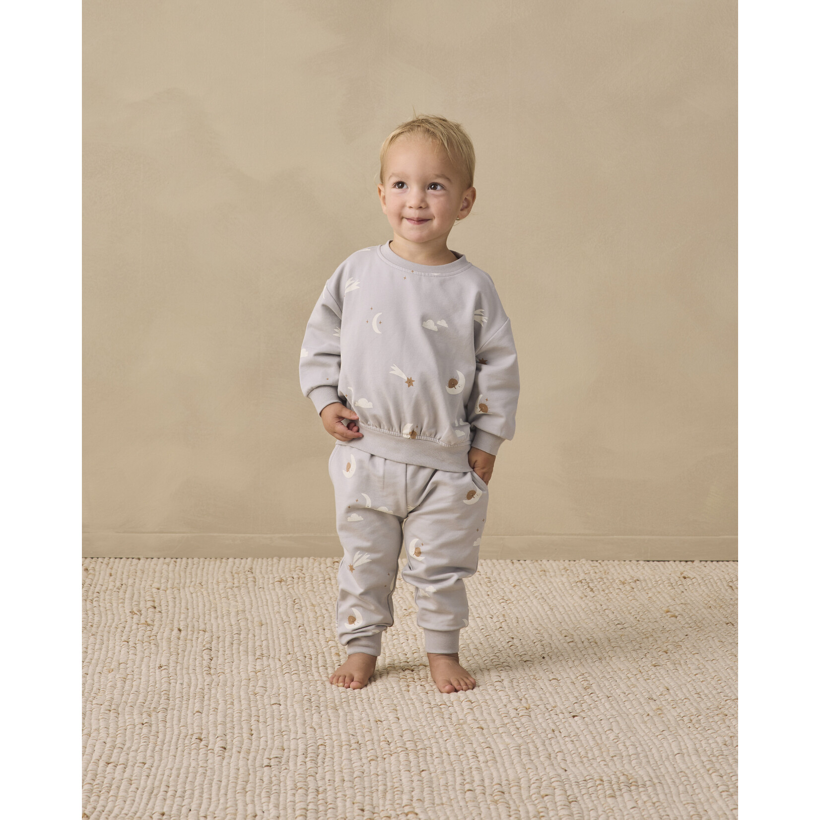 Quincy Mae Quincy Mae - Relaxed Sweatshirt Sky Friends