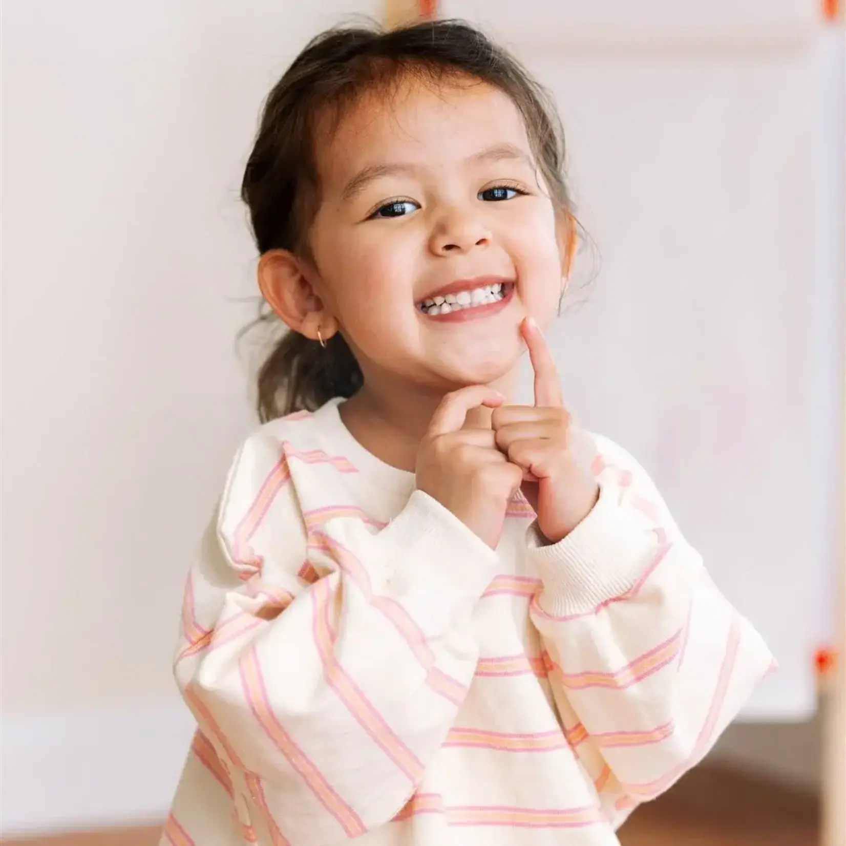 Roobear Roobear - Striped Lightweight Crewneck
