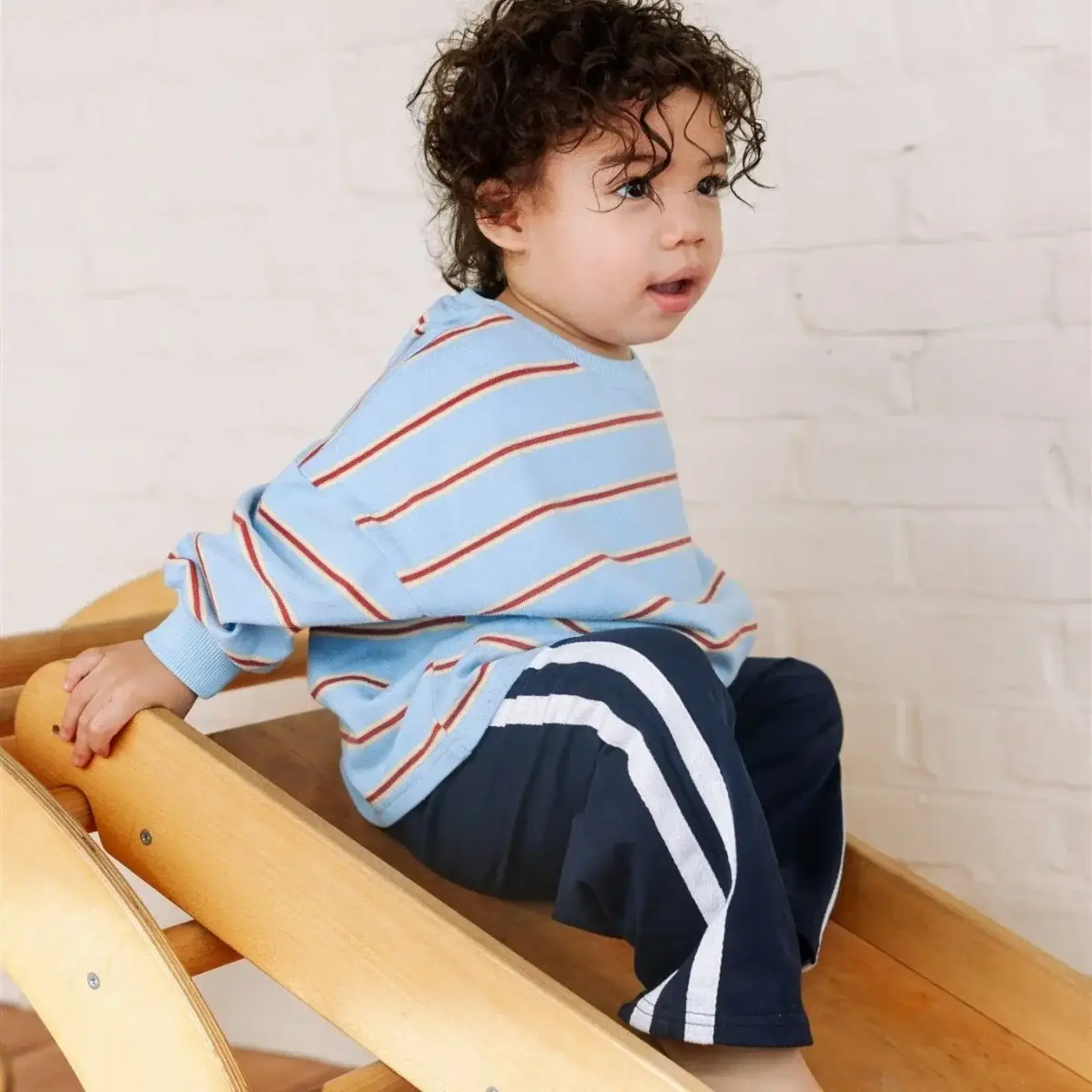 Roobear Roobear - Striped Lightweight Crewneck