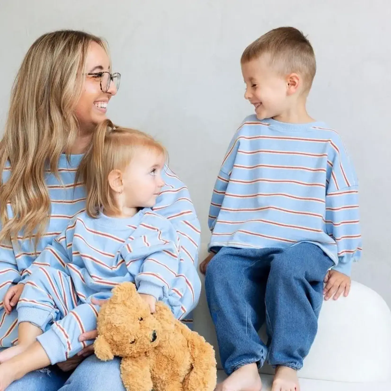 Roobear Roobear - Striped Long Sleeve Romper
