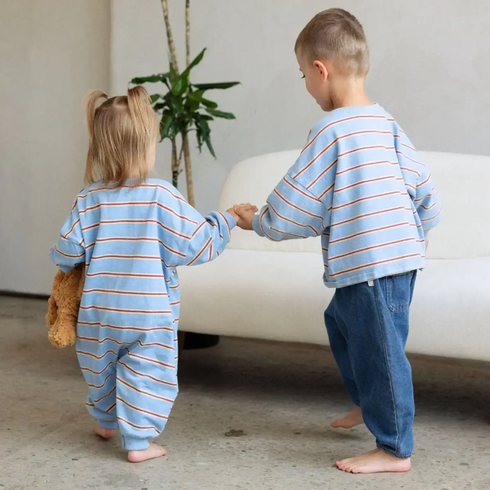Roobear Roobear - Striped Long Sleeve Romper