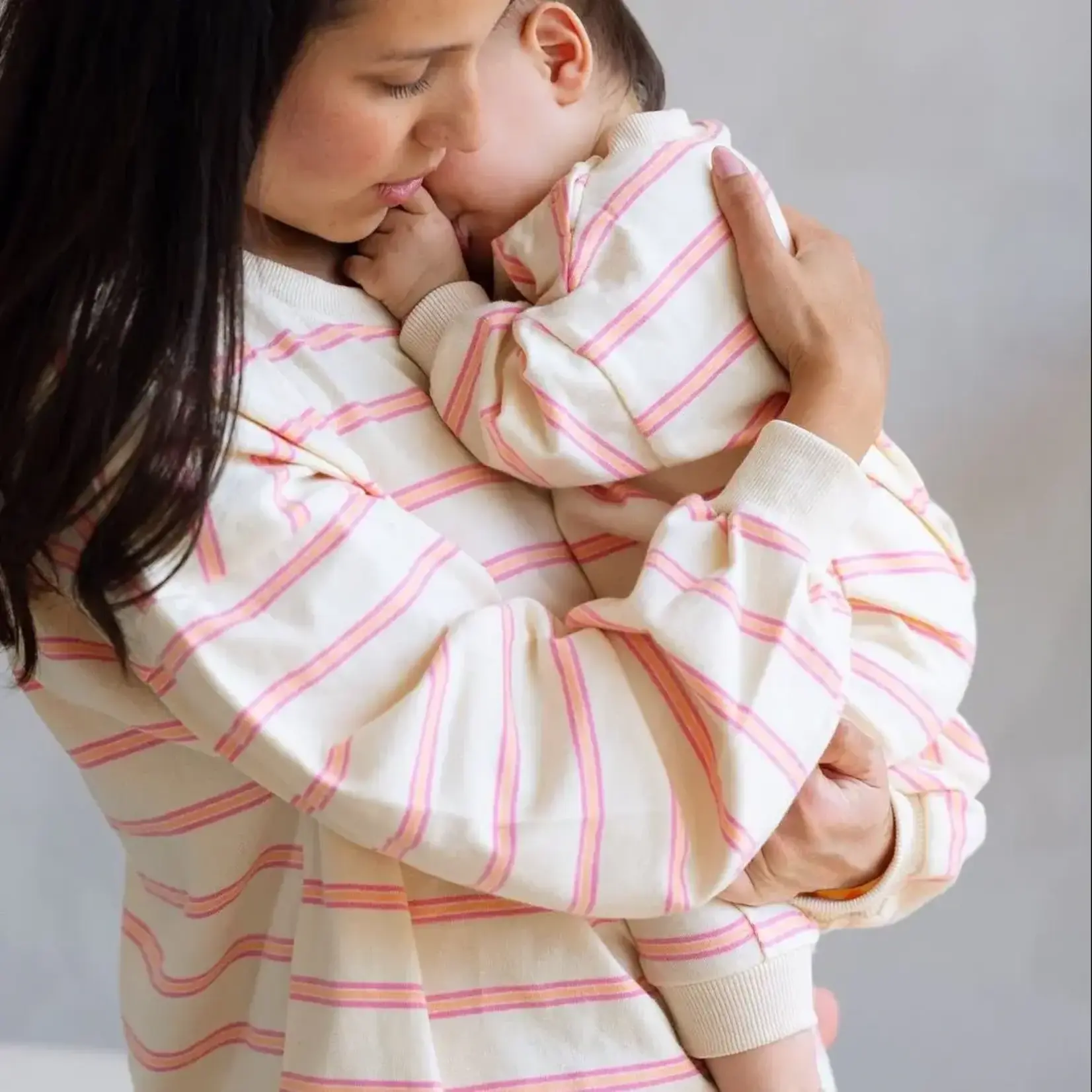 Roobear Roobear - Striped Long Sleeve Romper