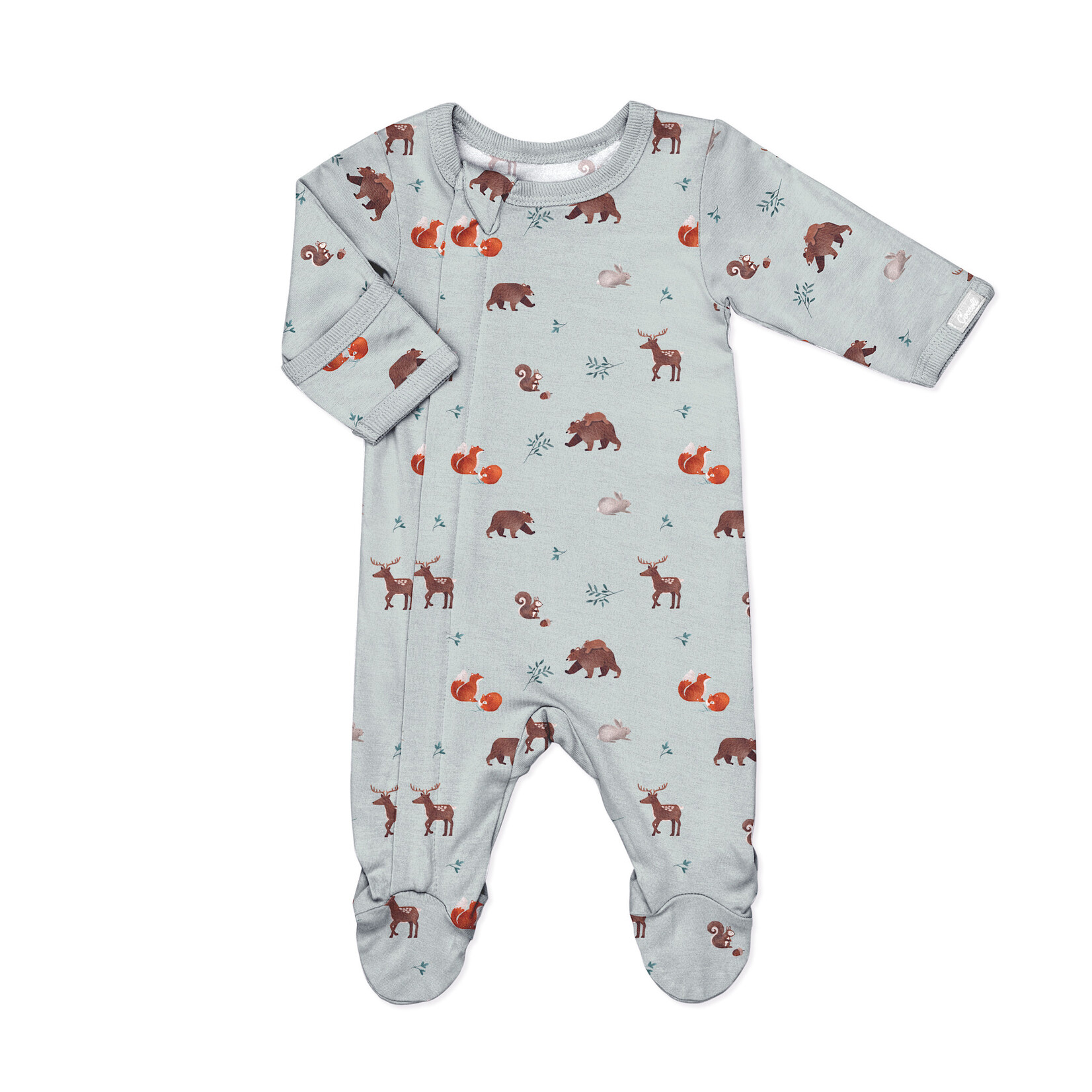 Coccoli Coccoli - Modal Zipper Footie | Animals On Mercury