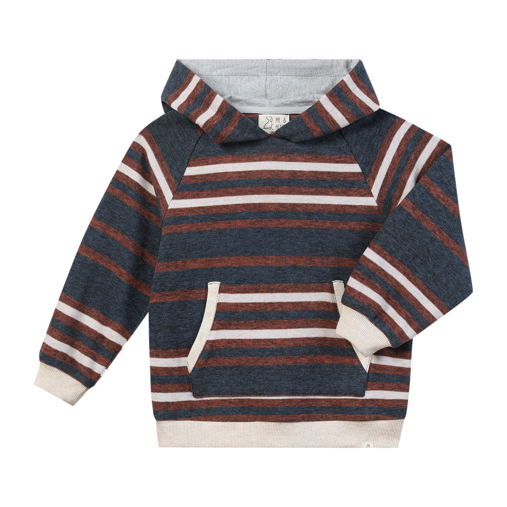 Me & Henry Me & Henry - Oakdale Hooded  Stripe Sweatshirt