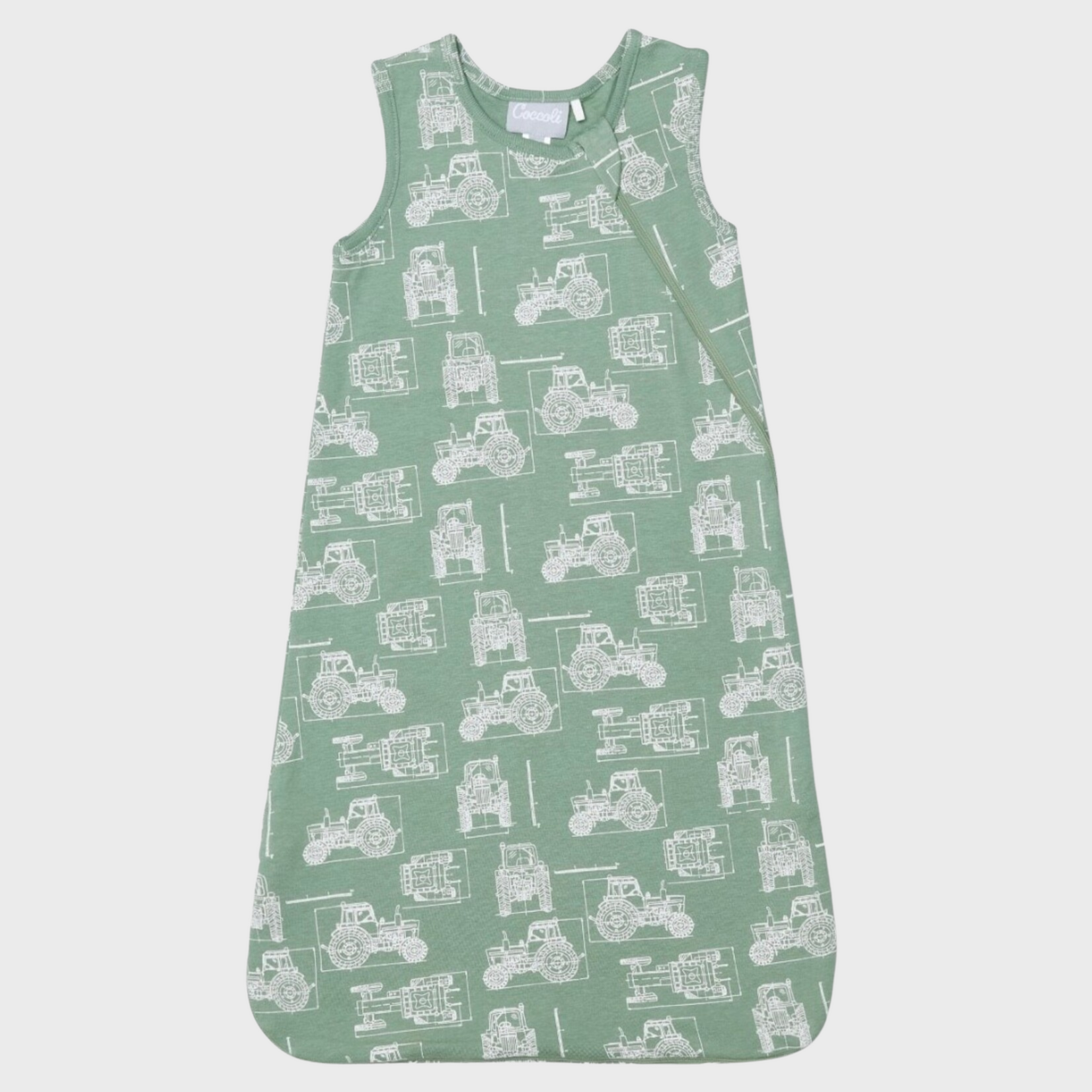 Coccoli Coccoli - Cotton Modal 1.5 Tog Sleepsack | Tractors