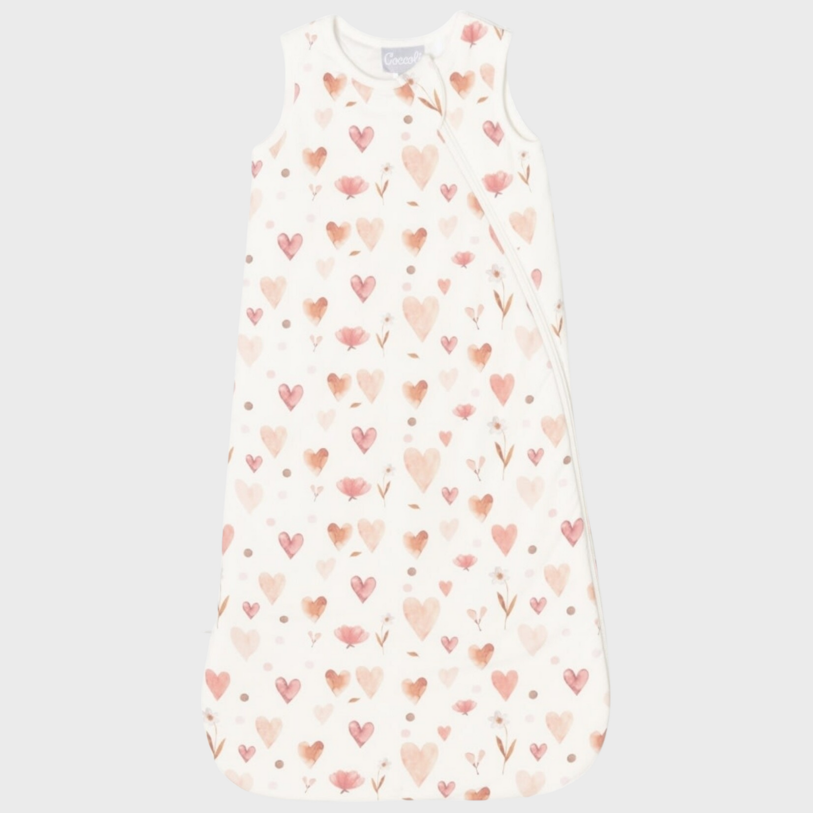 Coccoli Coccoli - Modal 1.5 Tog Sleepsack | Hearts on Cream