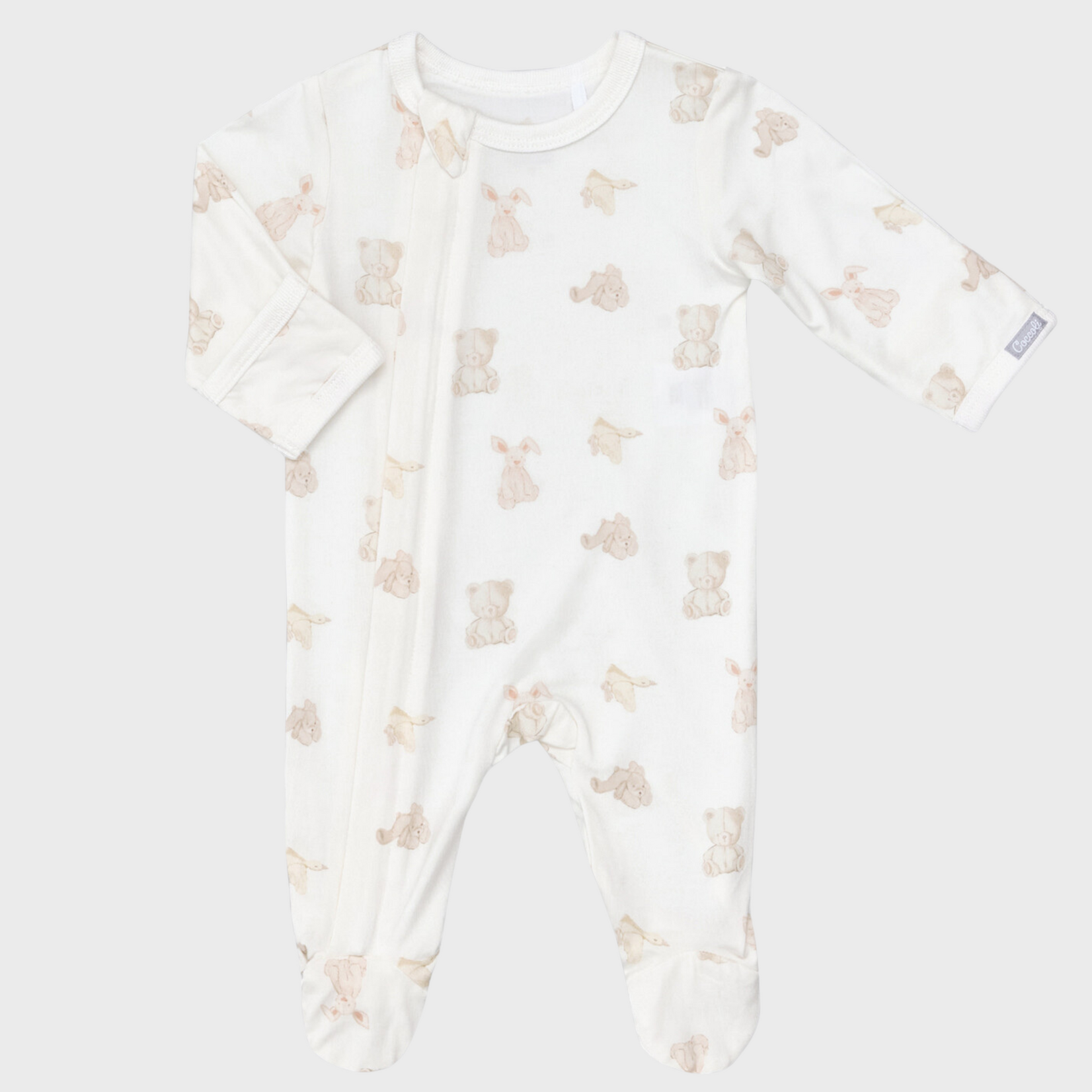Coccoli Coccoli - Modal  Zipper Footie | Teddies On Cream